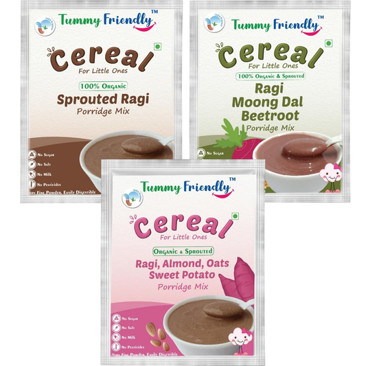 TummyFriendly Foods Certified Ragi Porridge Mixes - Stage1, Stage2, Stage3  Grab2Buy TummyFriendly Foods Grab2Buy