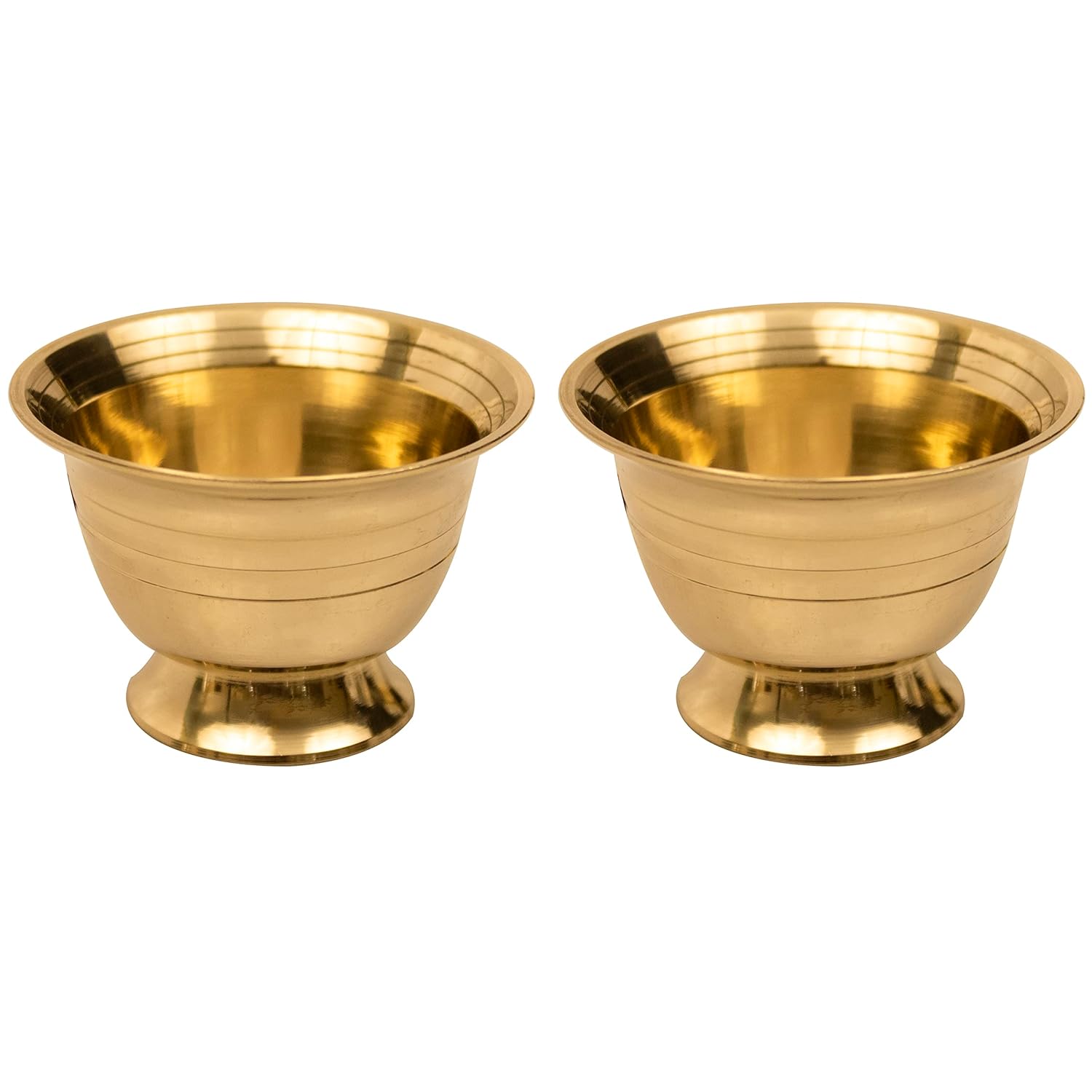 Spillbox Brass Chandhan Bowl|[Weight:60G]-Padam Payala (2) ,1 L
