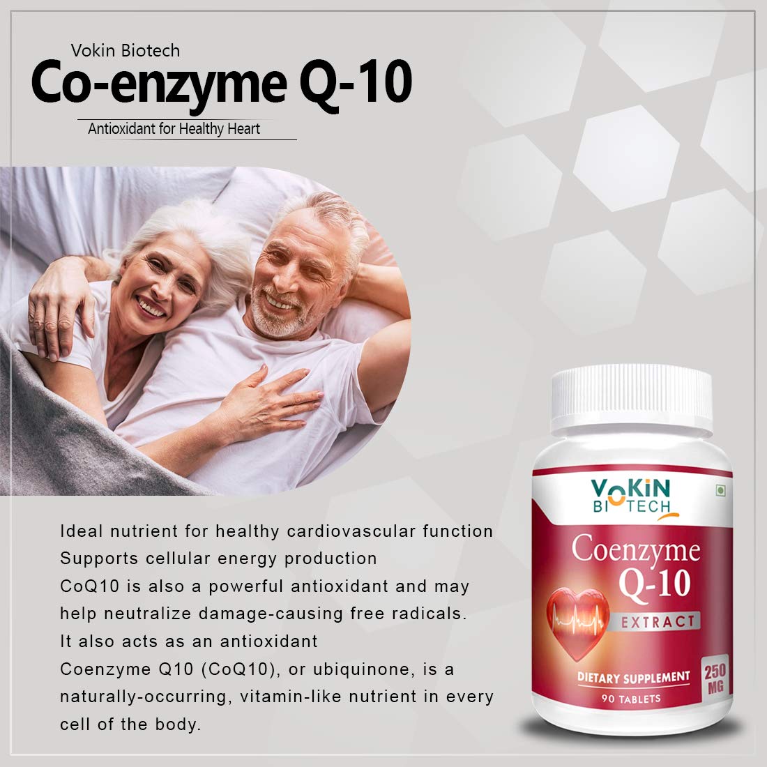 Vokin Biotech 100% Natural Coenzyme Q  Grab2Buy Vokin Biotech Grab2Buy
