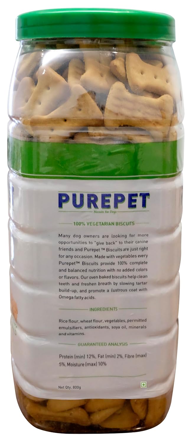 Purepet Vegetarian Biscuits - Jar 