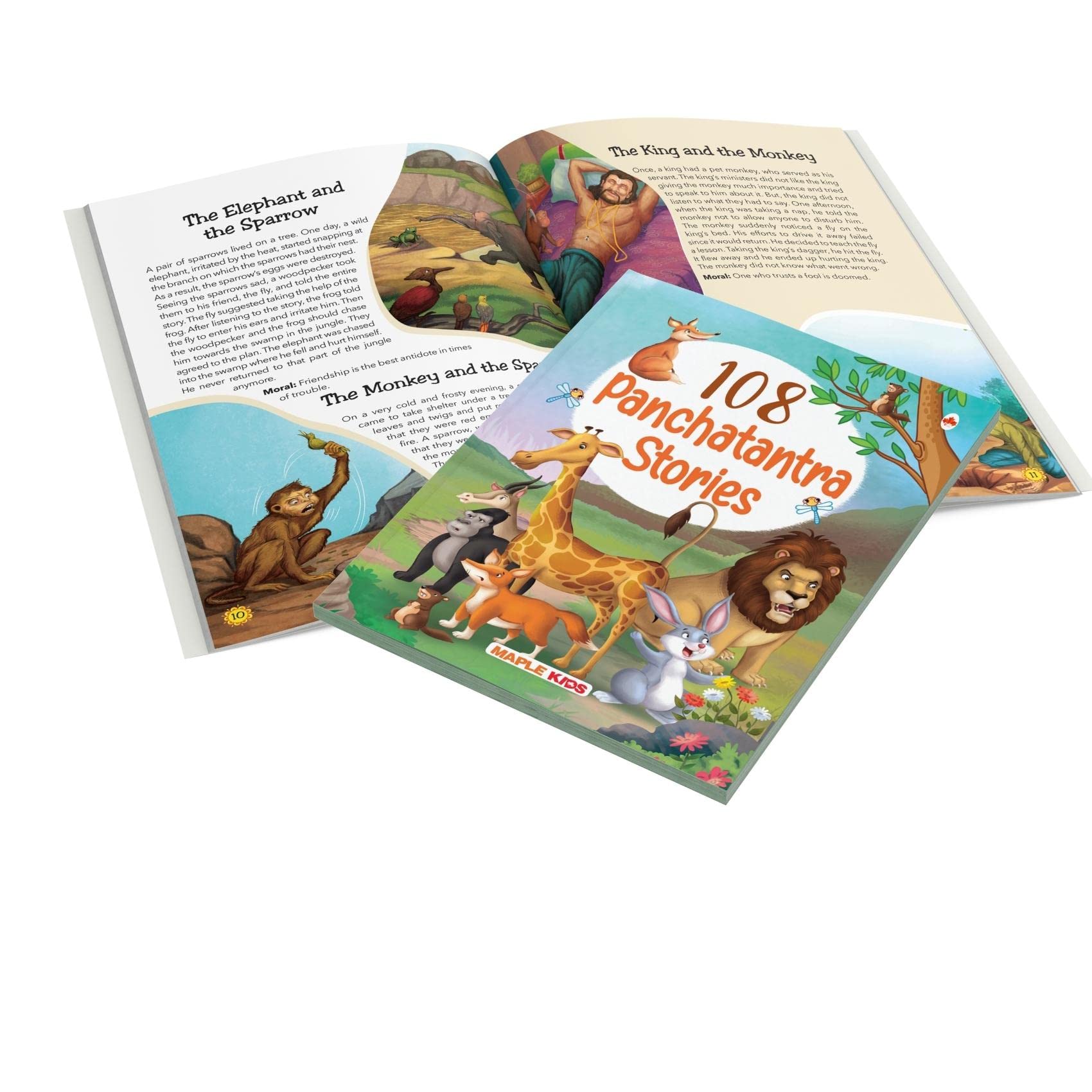 108 Panchatantra Stories (Illustrated) - Story Book For Kids - English Short Stories - Moral Stoy Book - Bedtime Stories - Age 3+ - Read Aloud To Infants, Toddlers 
