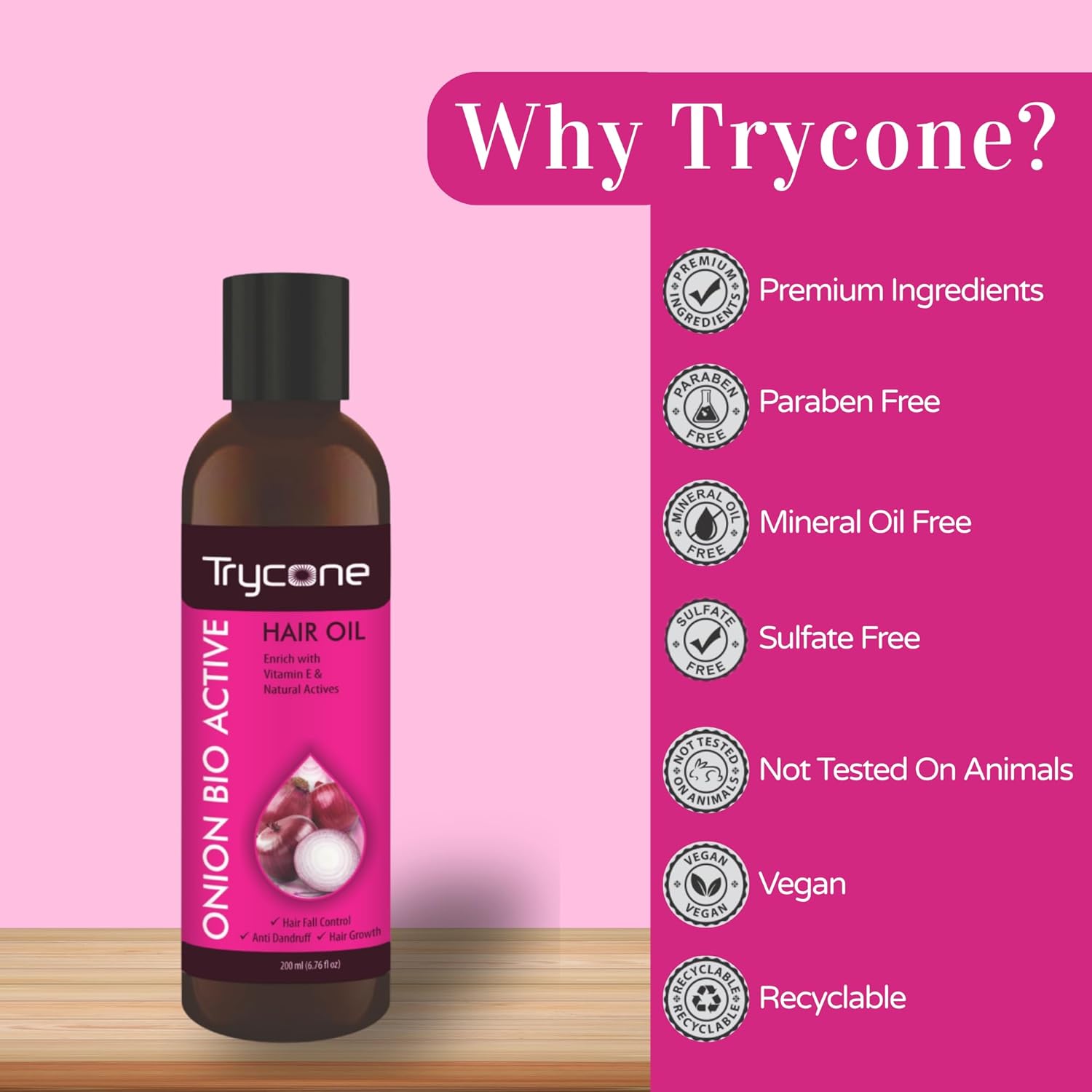 Trycone Onion Hair Oil  Grab2Buy Trycone Grab2Buy