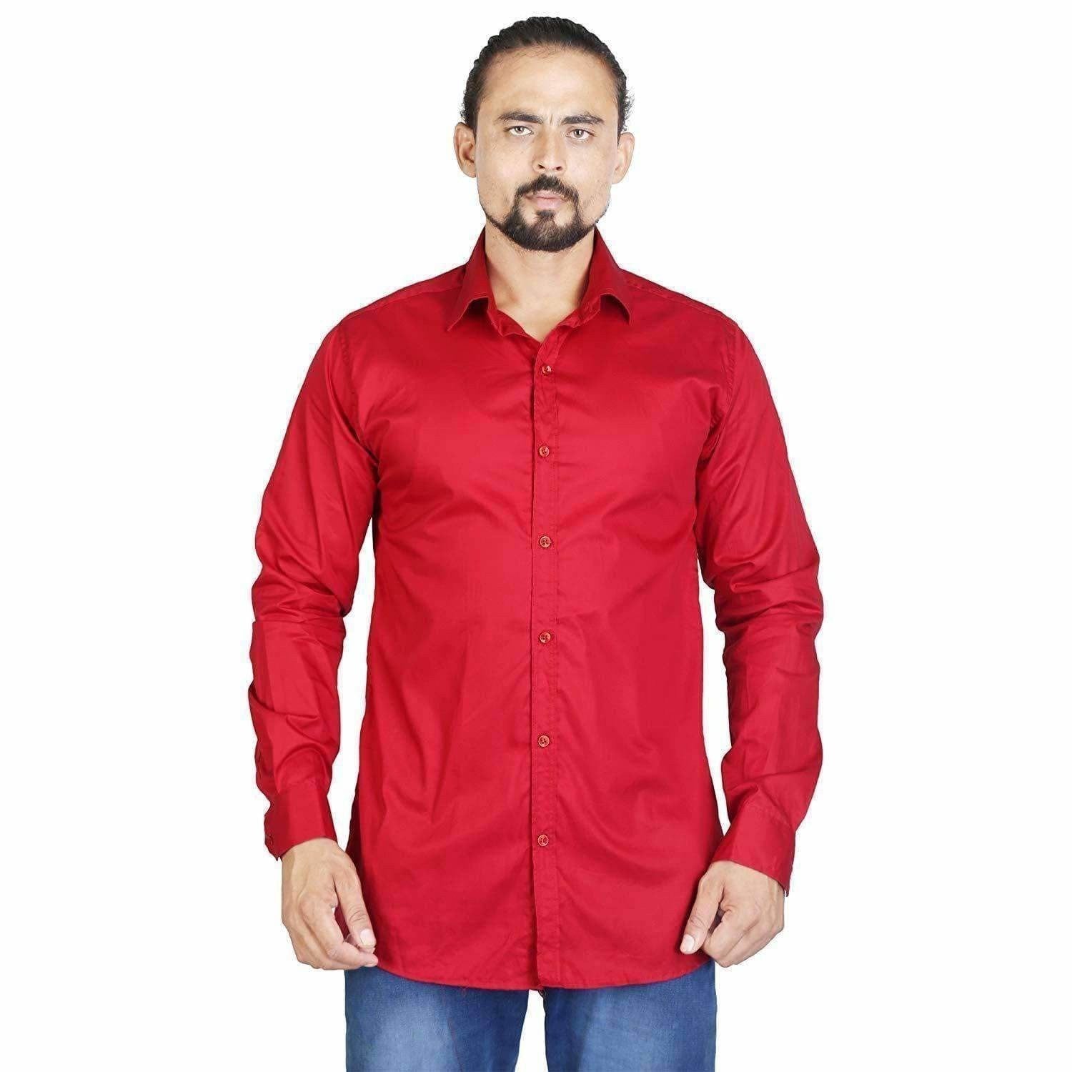 Men's Cotton Solid Full Sleeve Shirts