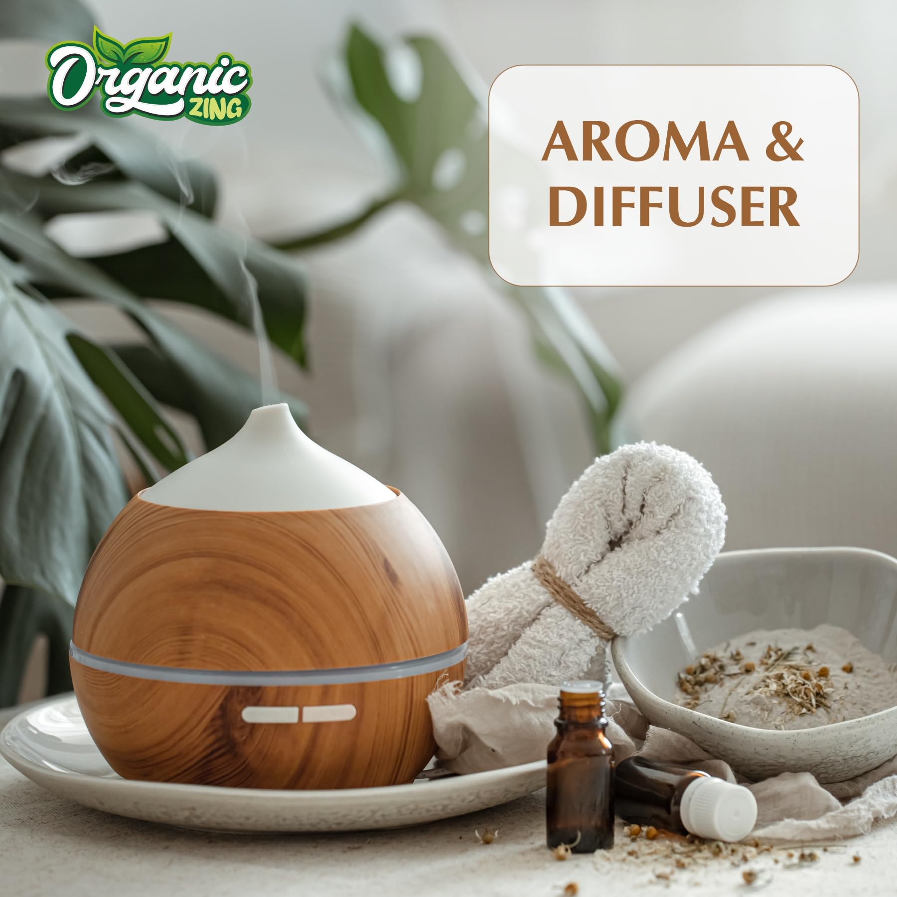 Organic Zing Lavender Aroma & Diffuser Oil for Festive Season, Spice up Your Christmas/Holiday/X-Mas/New Year Diffuser Oil