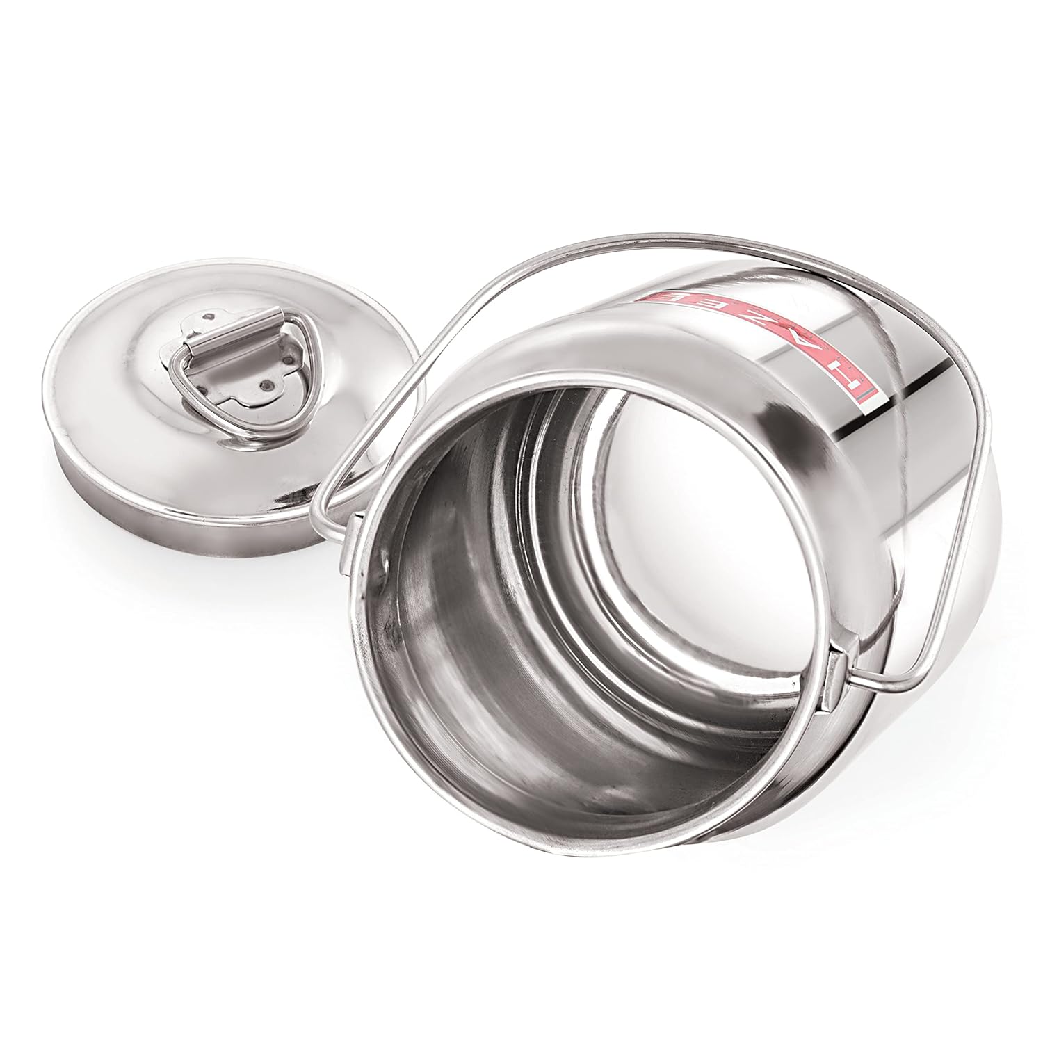 HAZEL Stainless Steel Plain Barani, 1 LTR