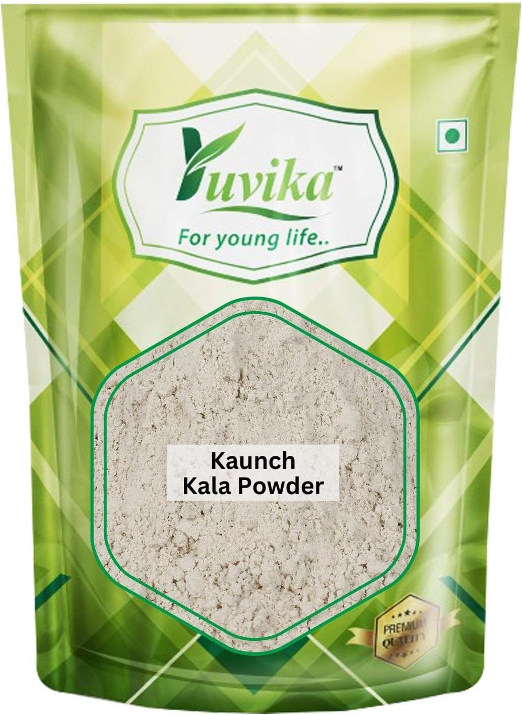 Yuvika Beej Kaunch Kala Powder (Without Peel) - Mucuna Pruriens - Black Kaunch Seeds Powder | Cowhage 
