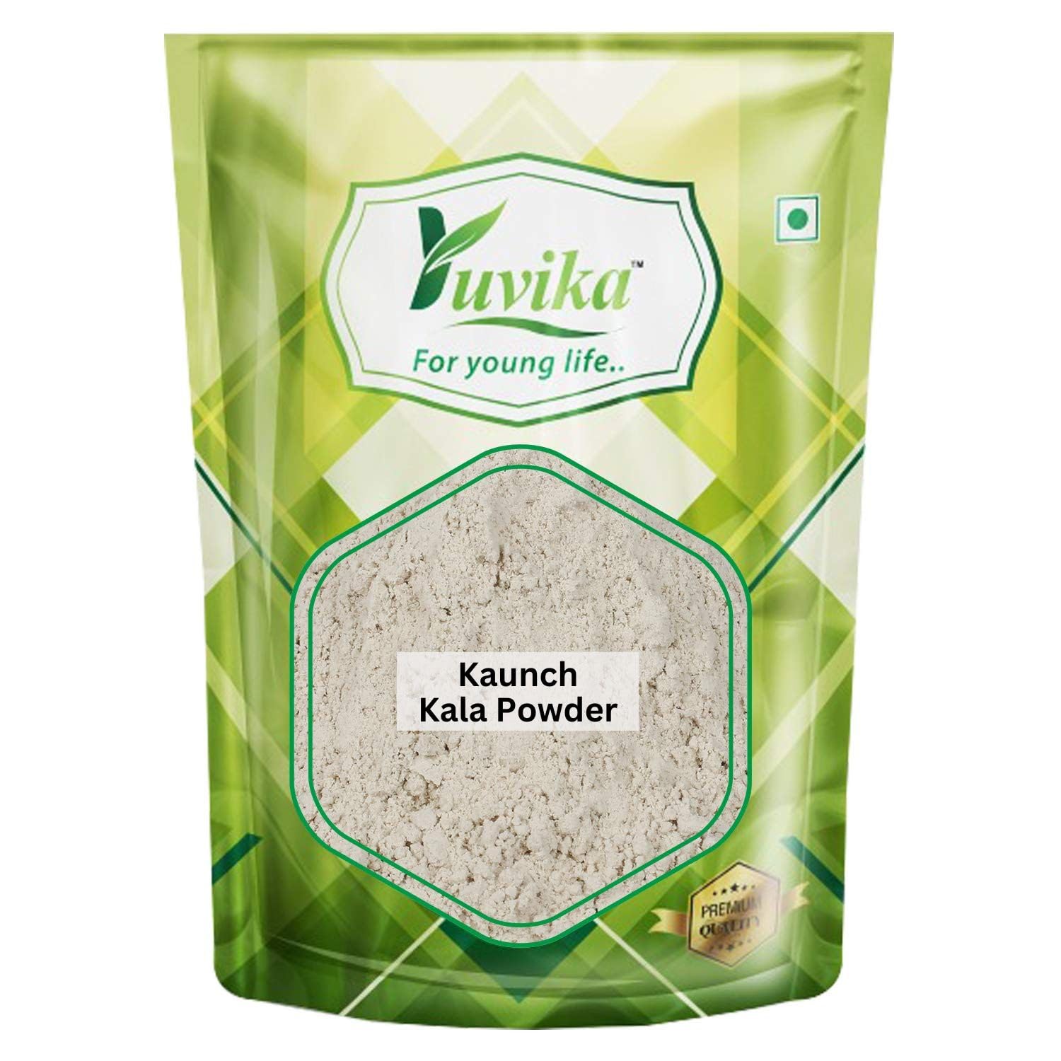 Yuvika Beej Kaunch Kala Powder (Without Peel) - Mucuna Pruriens - Black Kaunch Seeds Powder | Cowhage 