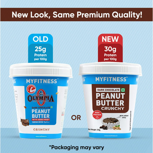 Myfitness High Protein Dark Chocolate Peanut Butter Crunchy