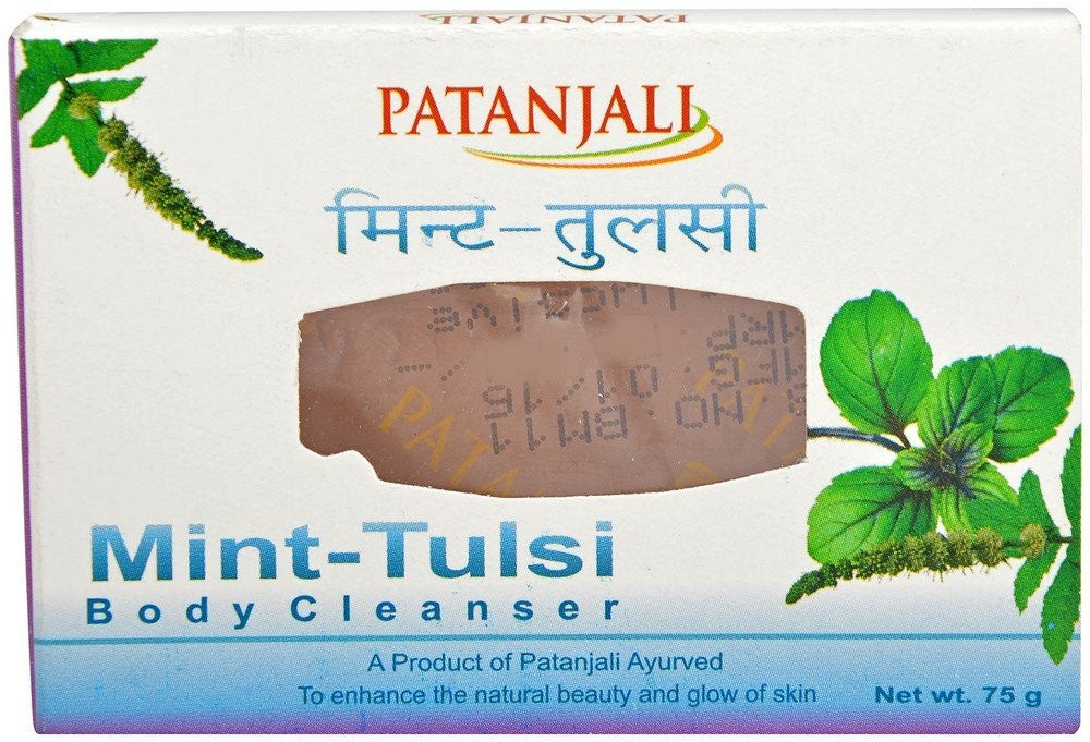 Patanjali Mint - Tulsi Body Cleanser Soap 125 gm 