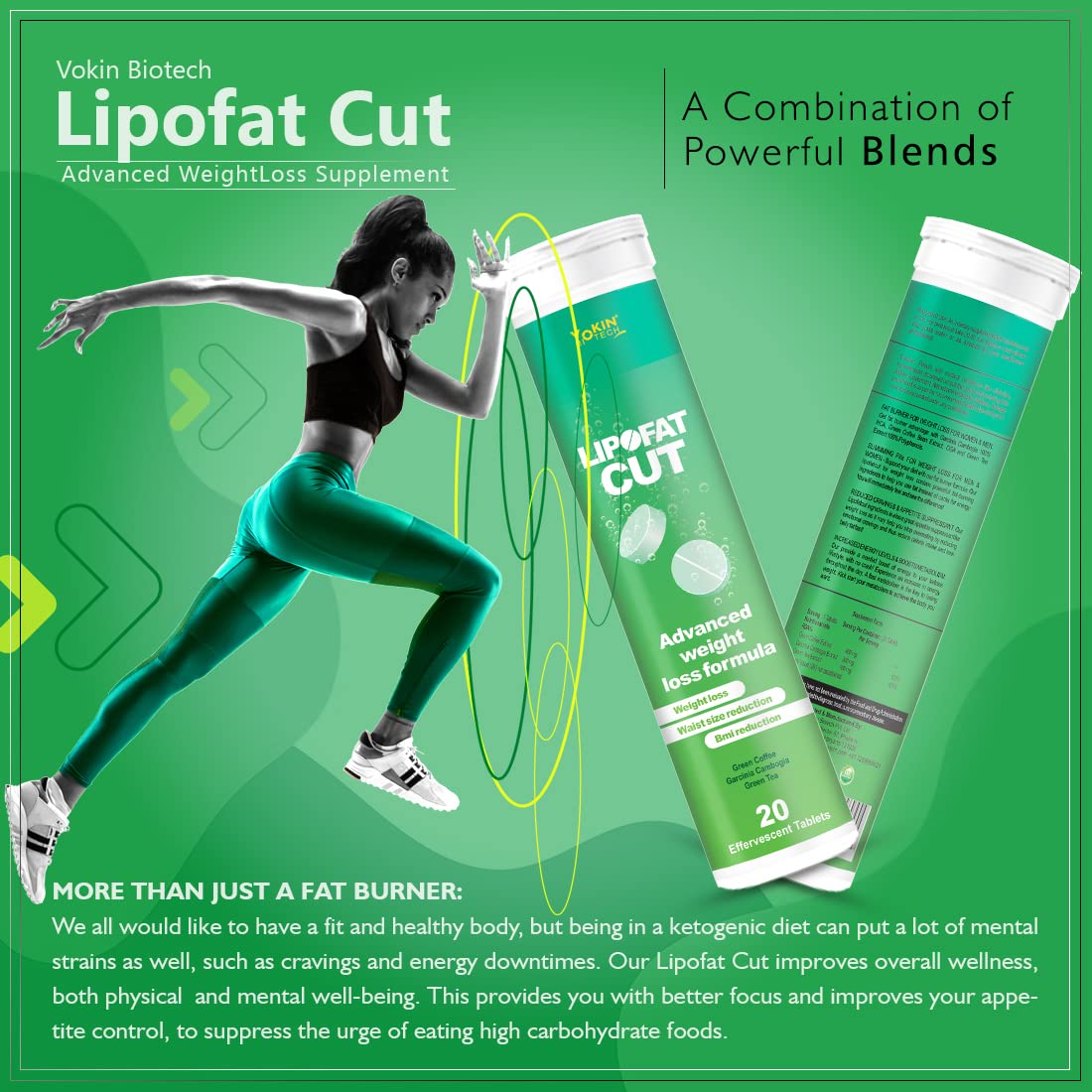 Vokin Biotech LipoFat cut Dietary Supplement Effervescent Water Soluble Tablets  Grab2Buy Vokin Biotech Grab2Buy