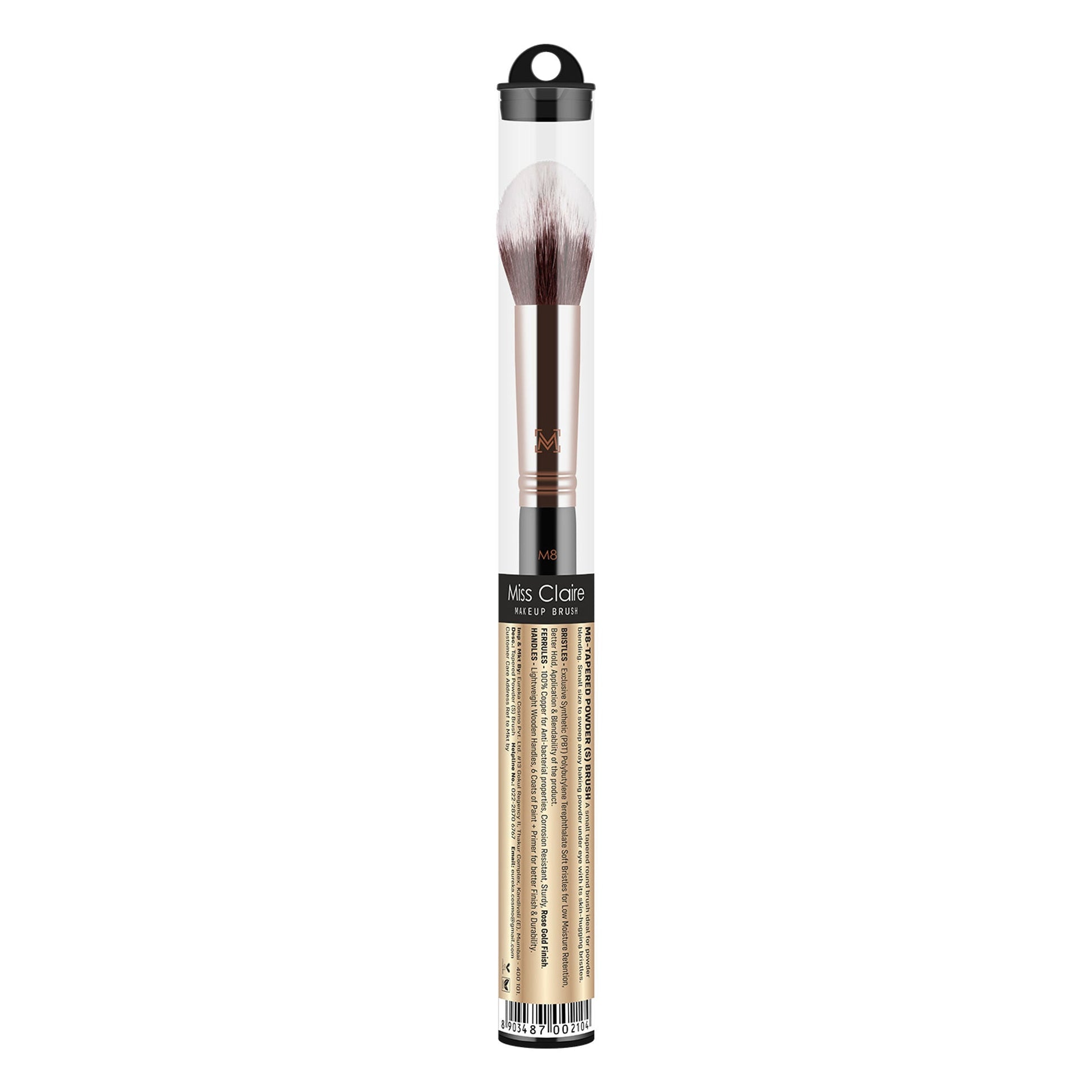 Miss Claire M8 - Tapered Powder (S) Brush - Rose Gold