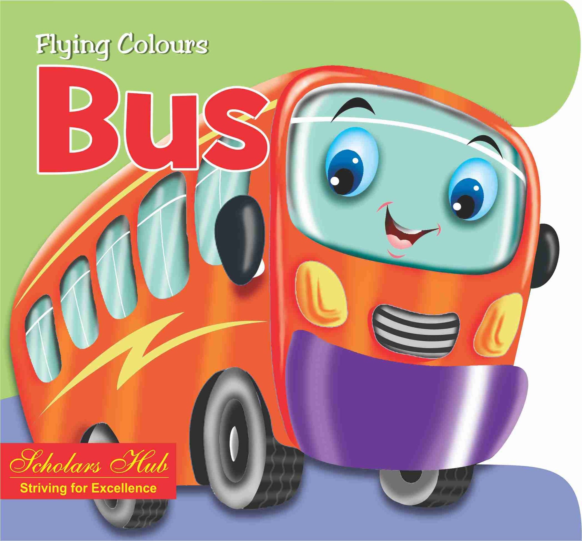 Flying Colours Cut Out Board Book - Bus