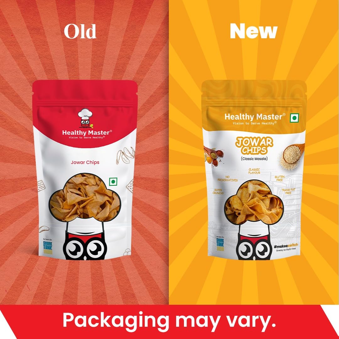 Healthy Master Light & Crispy Jowar Chips | Millet Snacks 