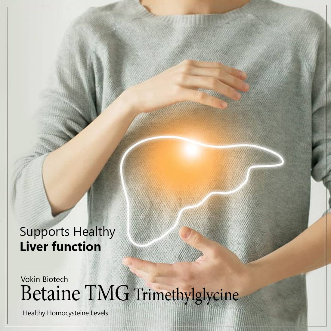 Vokin Biotech Betaine Trimethylglycine (TMG) for Support Healthy Homocysteine Levels  Grab2Buy Vokin Biotech Grab2Buy