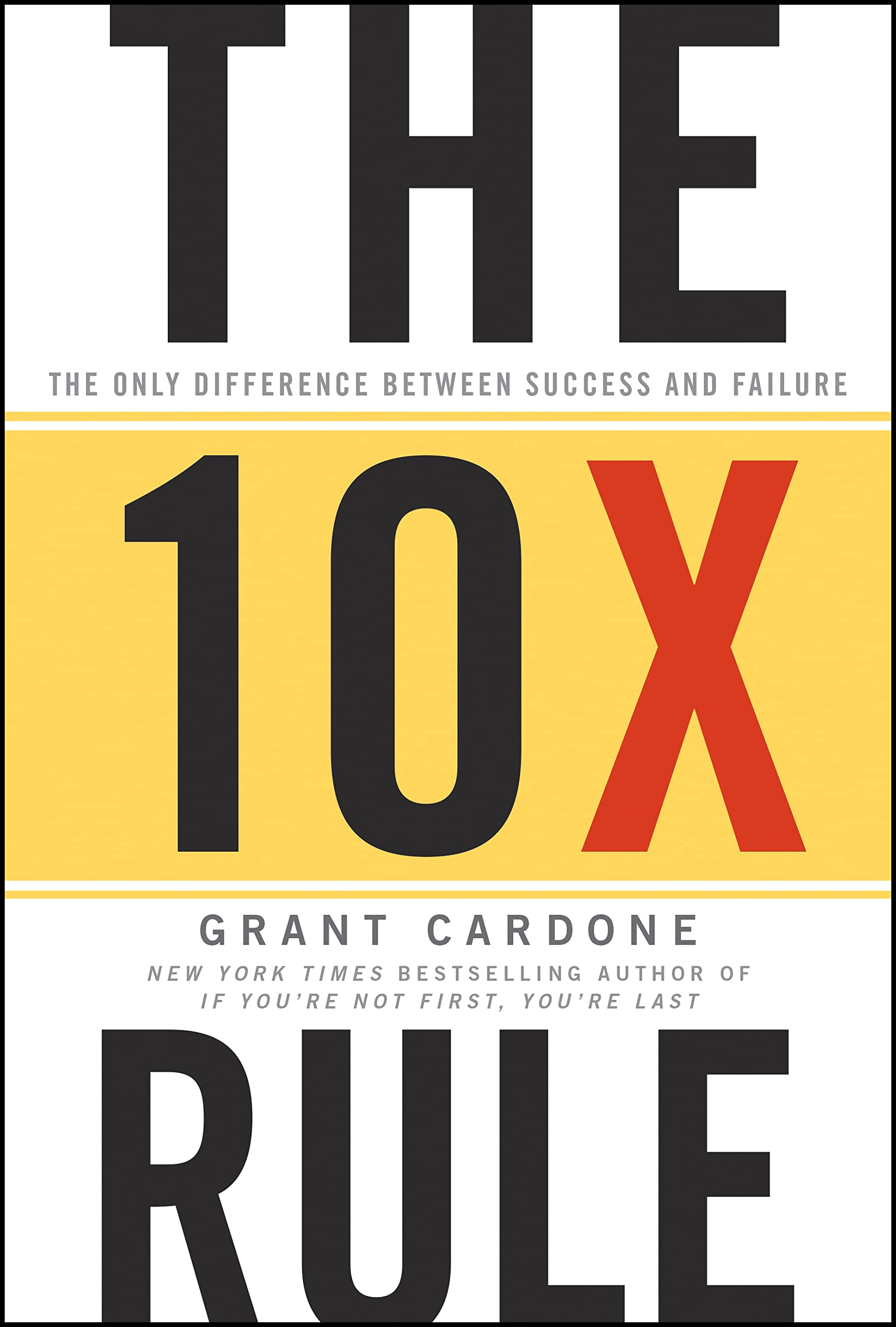 The 10X Rule: The Only Difference Between Success And Failure  Grab2Buy Generic Grab2Buy