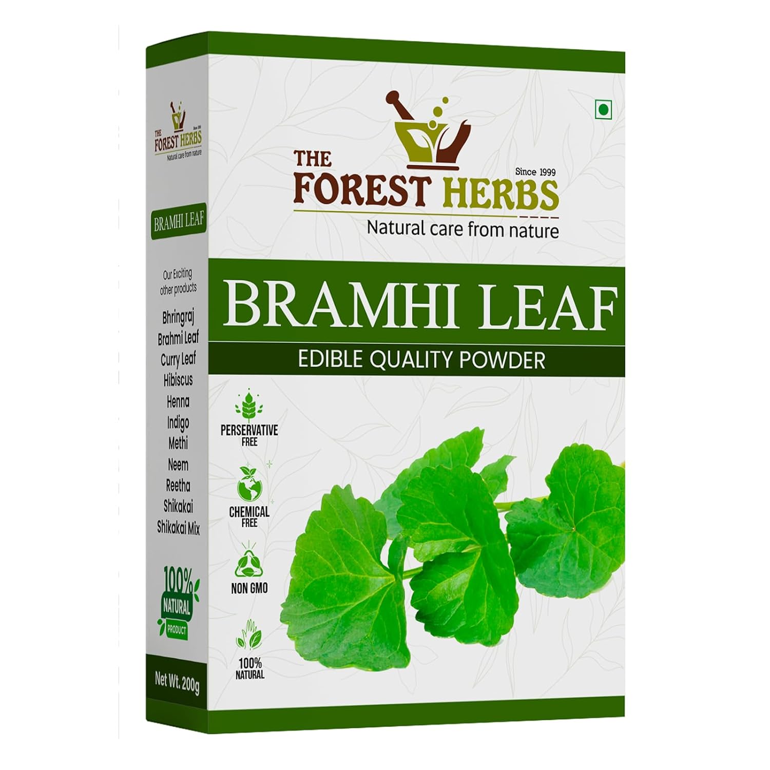 Forest Herbs Brahmi Leaf Hair Care Powder - Grab2buy