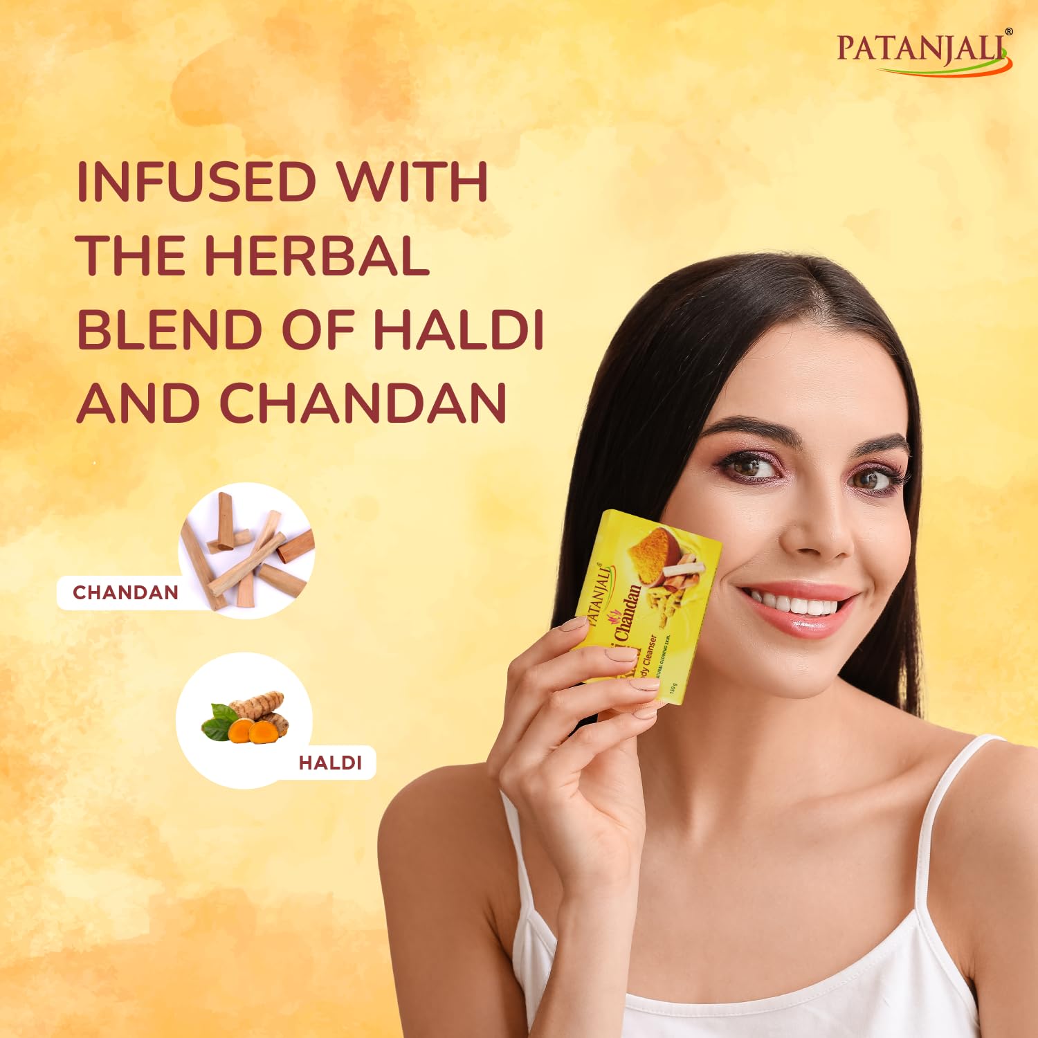 Patanjali Haldi Chandan Kanti Body Cleanser 
