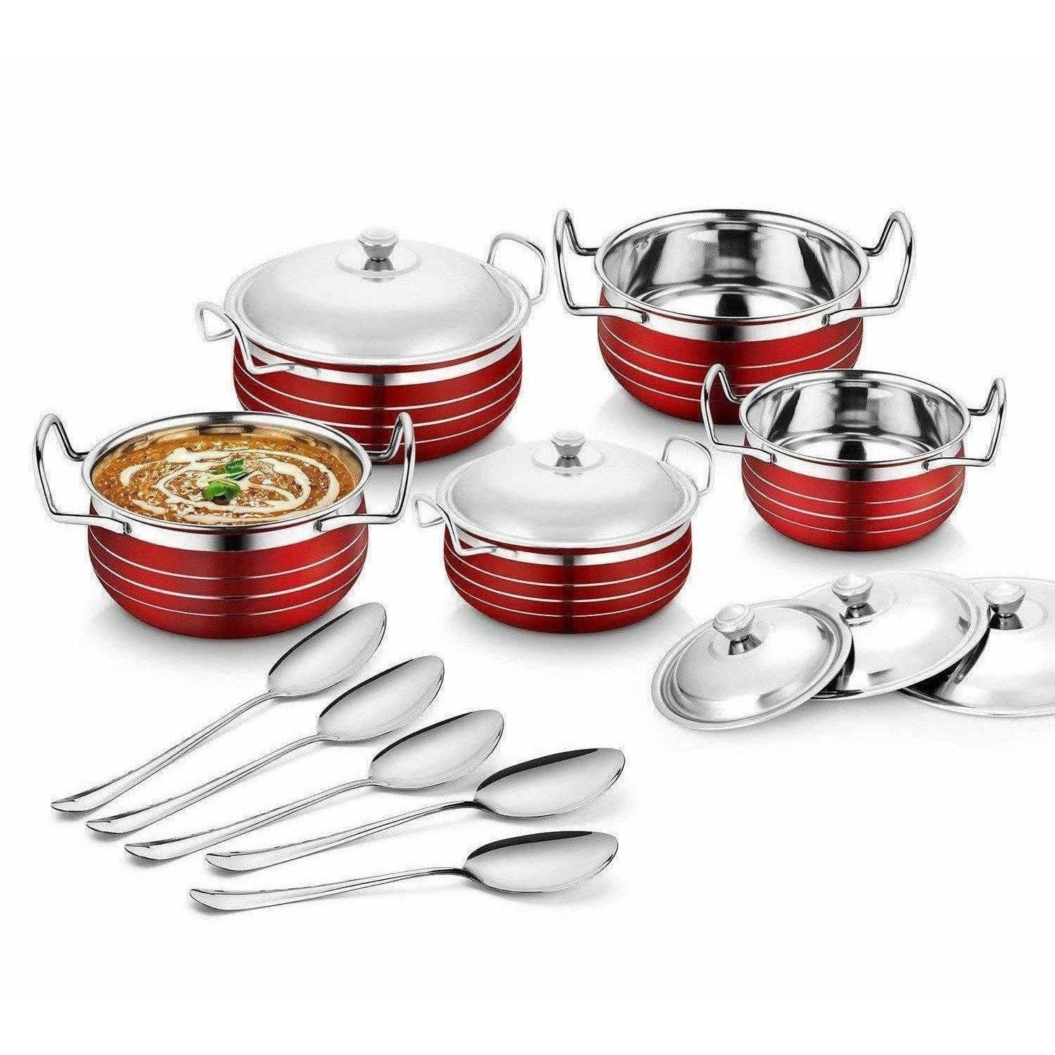 Stainless Steel Handi Copper Set (10-Pieces) | Grab2Buy