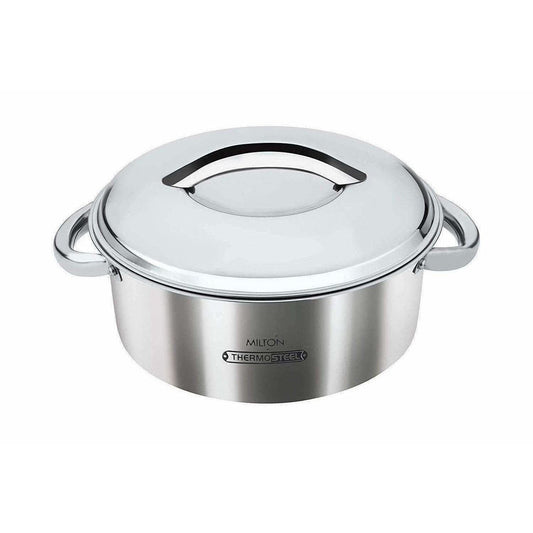 Stainless Steel Casserole, 1.5 Litres, Silver - Grab2buy