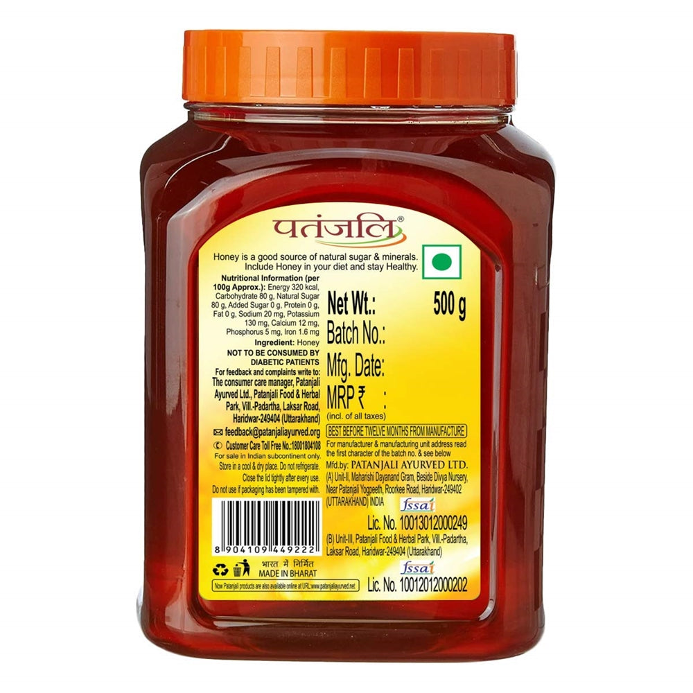 Patanjali Honey | Pure Natural Honey for Immunity, Energy & Ayurvedic Wellness 