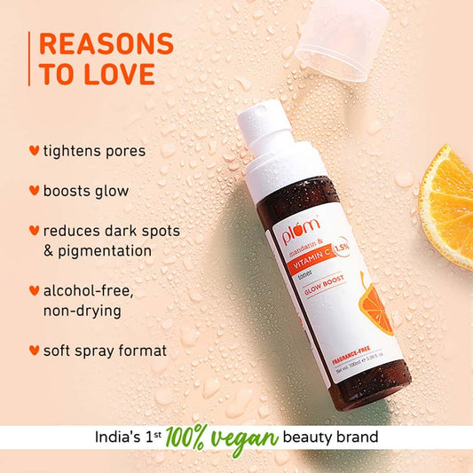 Plum 1.5% Vitamin C Toner with Mandarin for Glowing Skin - Grab2buy