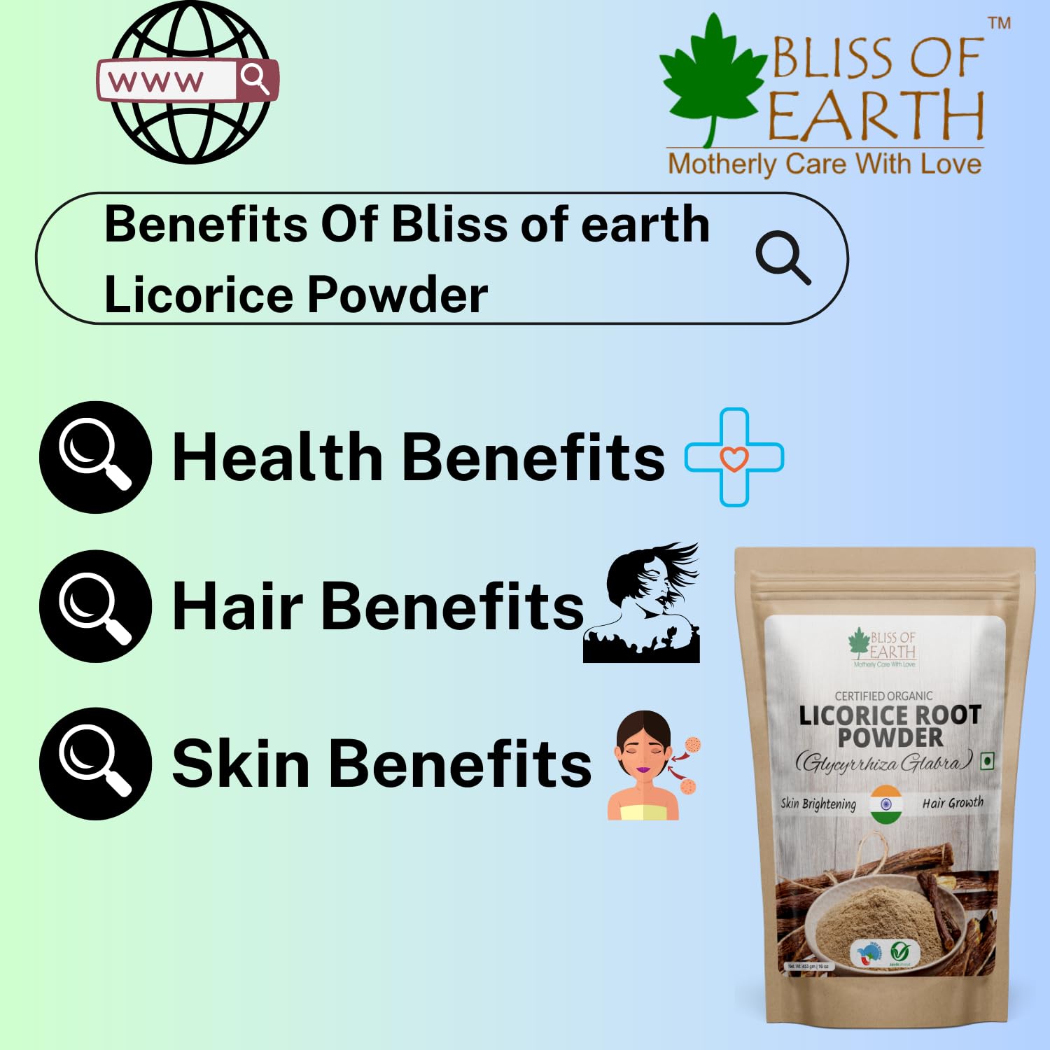 Bliss of Earth Licorice Root Powder  Grab2Buy Bliss of Earth Grab2Buy