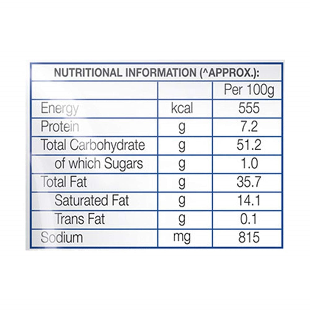 Lays Potato Chips India's Magic Masala Nutritional