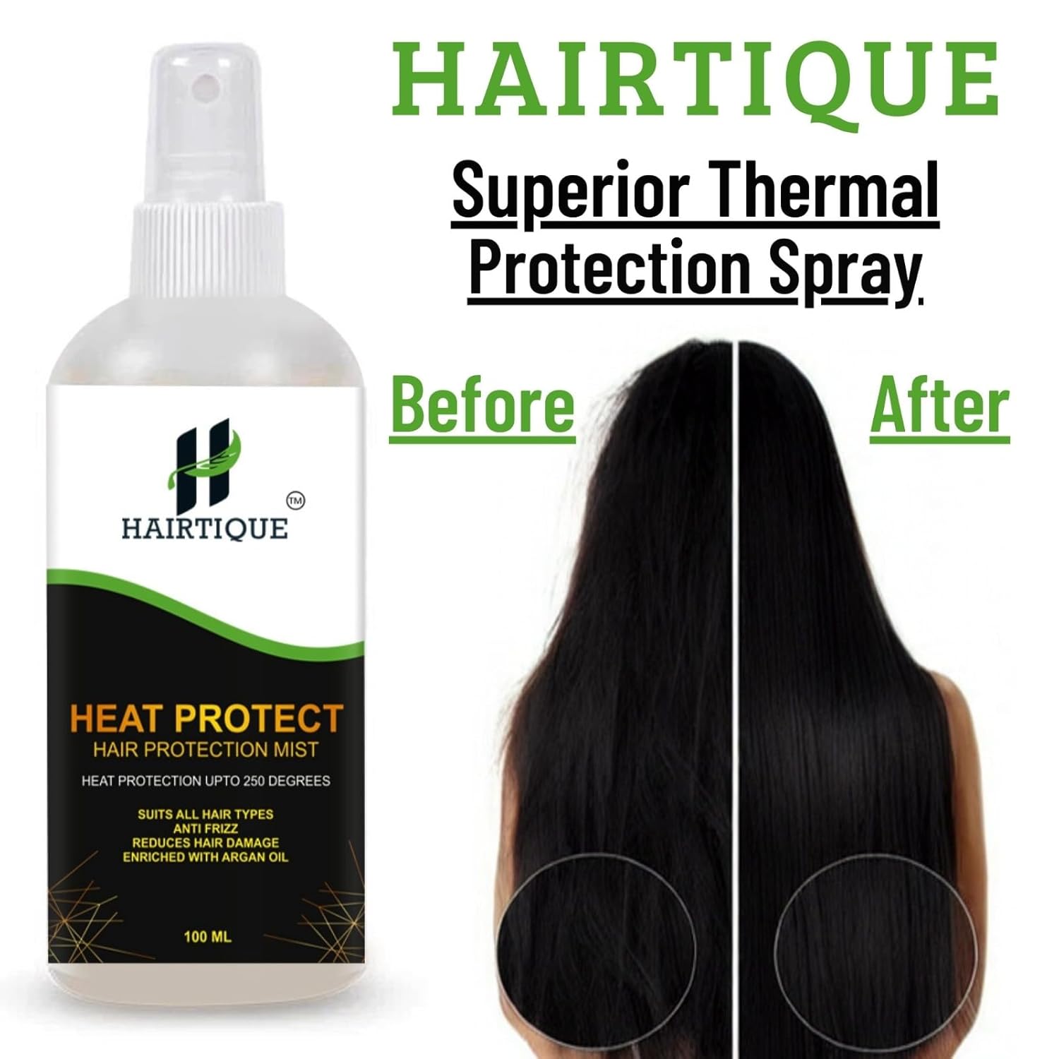 Samisha Heat Protection Hair Mist With Argan Oil & Provitamin B5