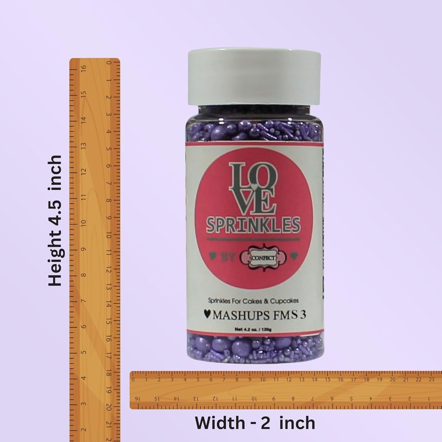 Confect Lavender | Sprinkles Bottle for Decoration Bottle