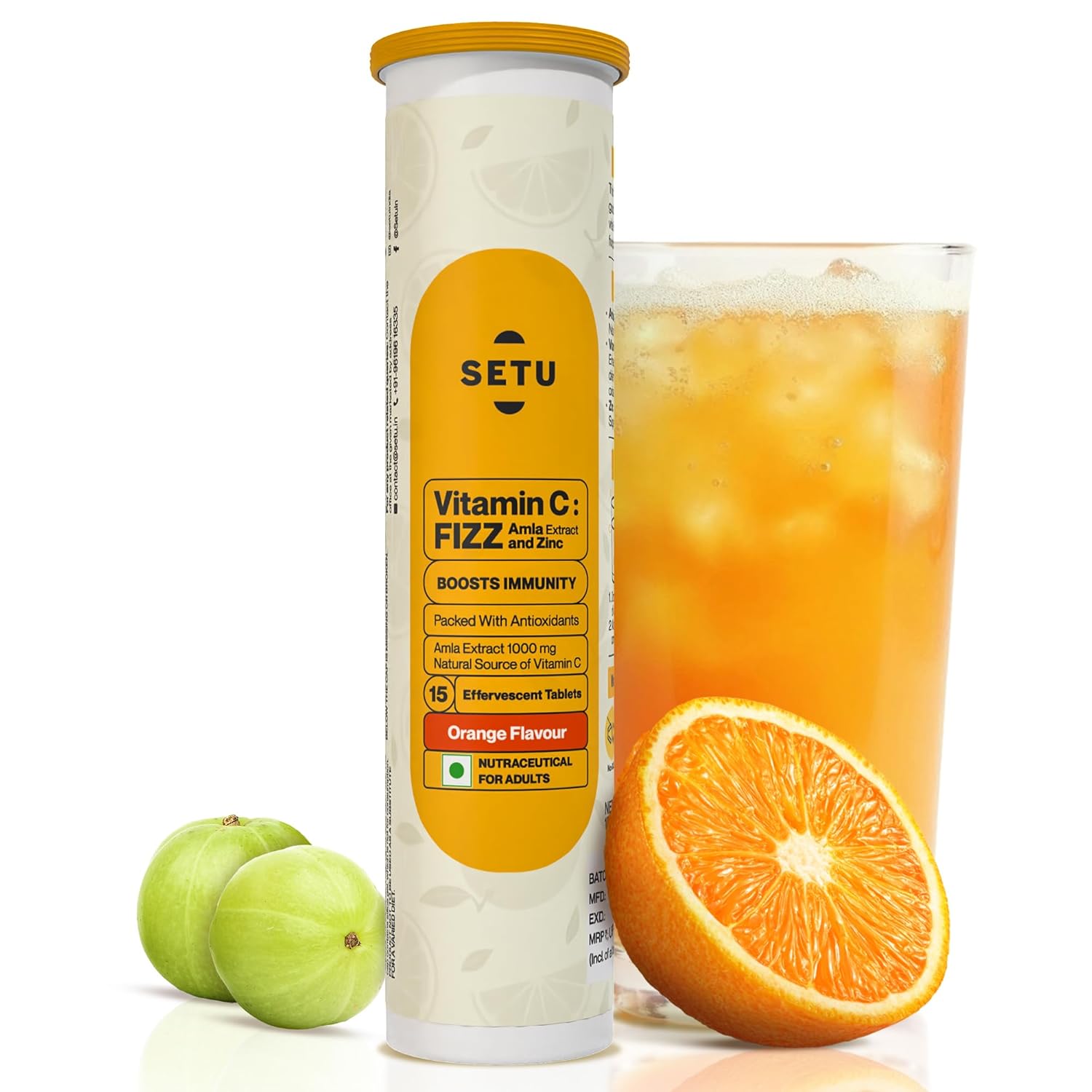 Setu Vitamin C: Fizz - 20 Effervescent Tablets 