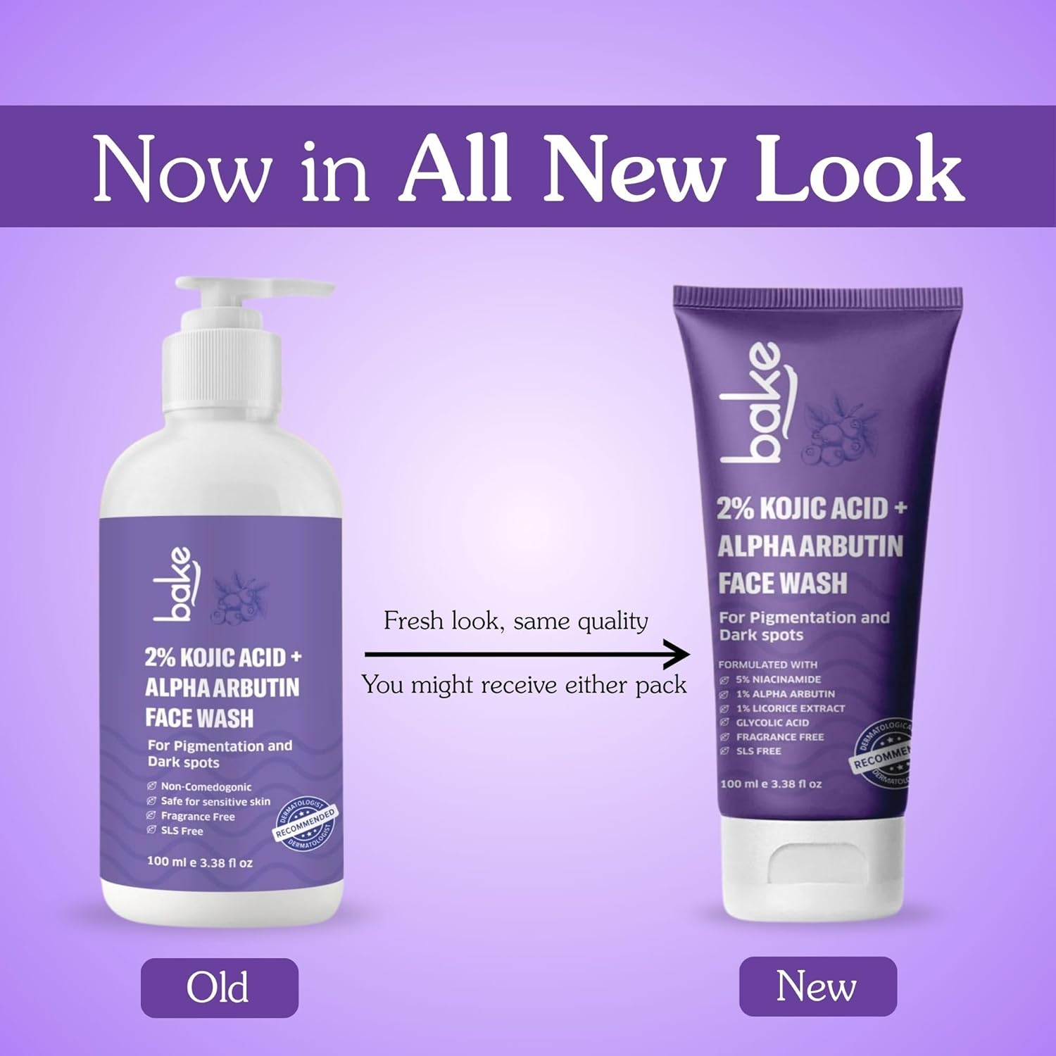 Bake 2% Kojic Acid Face Wash With Alpha Arbutin 