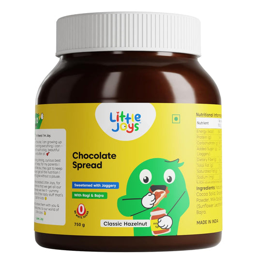 Little Joys Chocolate Spread for Kids With Hazelnut, Cocoa, Ragi & Bajra 