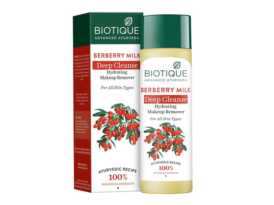 Biotique Berberry Milk Deep Cleanse Hydrating Makeup Remover For All Skin Types - Grab2buy
