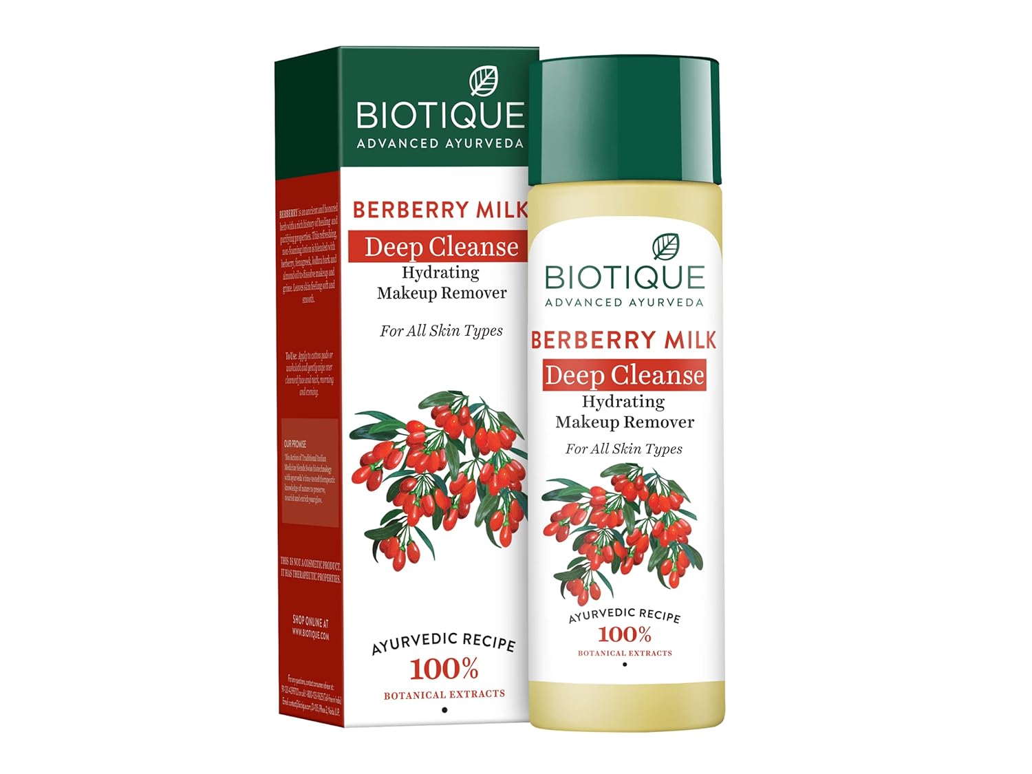Biotique Berberry Milk Deep Cleanse Hydrating Makeup Remover For All Skin Types  Grab2Buy Biotique Grab2Buy