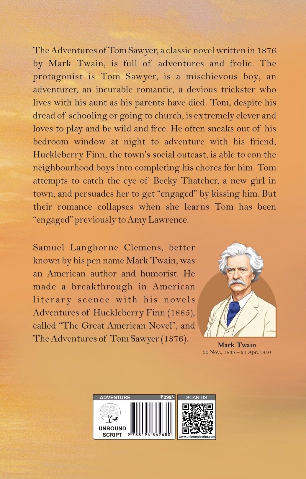 The Adventures Of Tom Sawyer - Mark Twain  Grab2Buy Unbound Script Grab2Buy