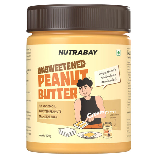 Nutrabay Unsweetened Peanut Butter (Creamy)