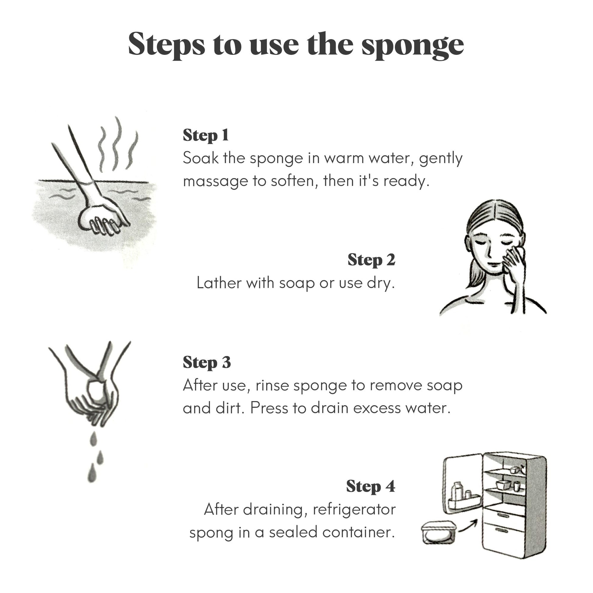 ILEM JAPAN Natural Konjac Sponge Body (Charcoal)