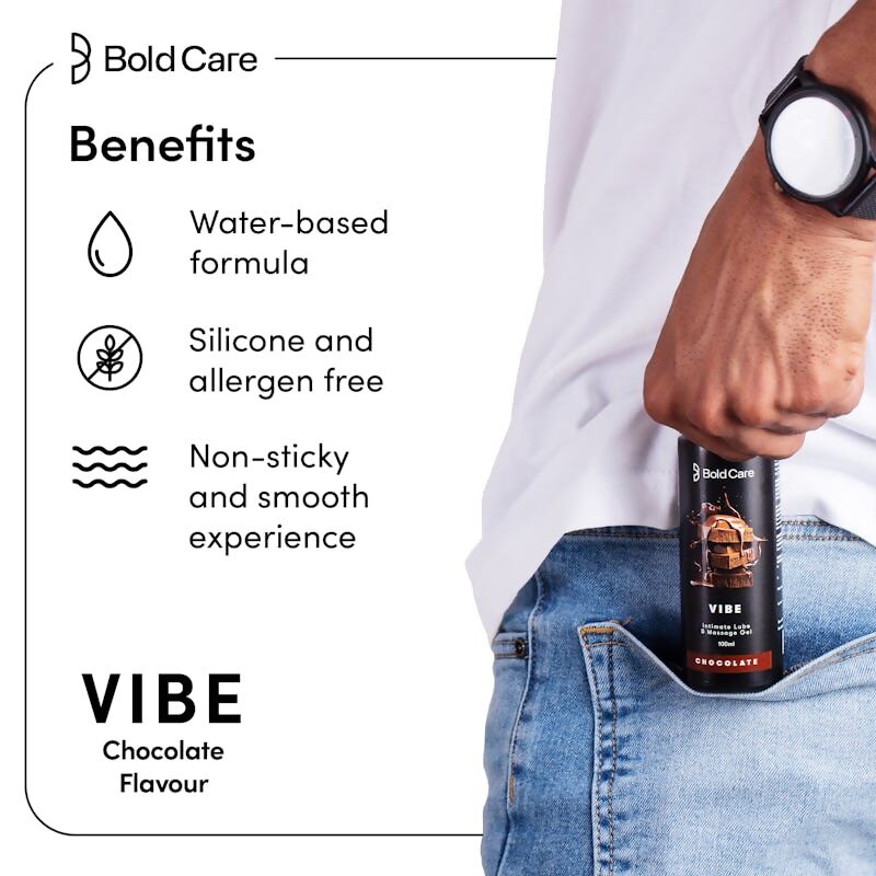 Bold Care Vibe Chocolate Flavor Massage Gel 