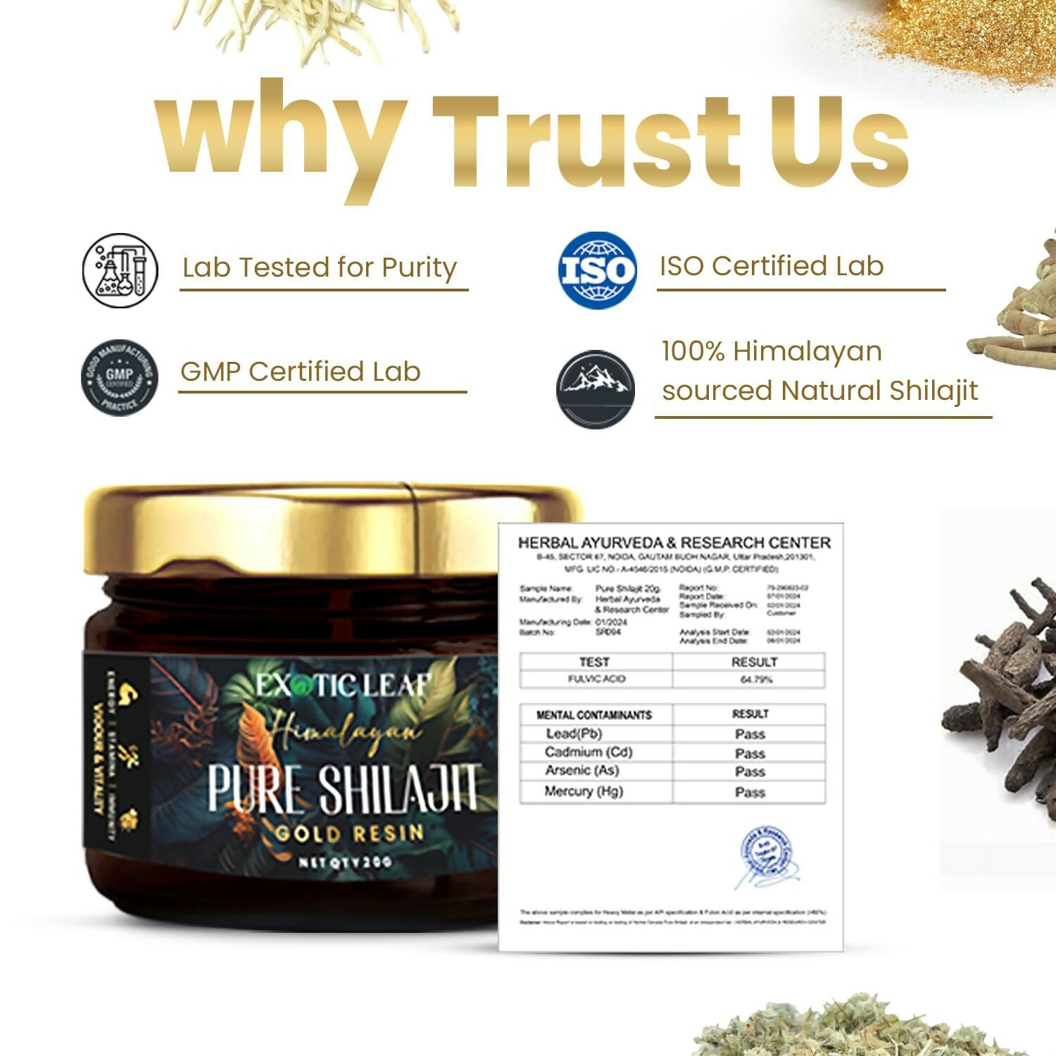 Exotic Leaf Gold SJ Resin 