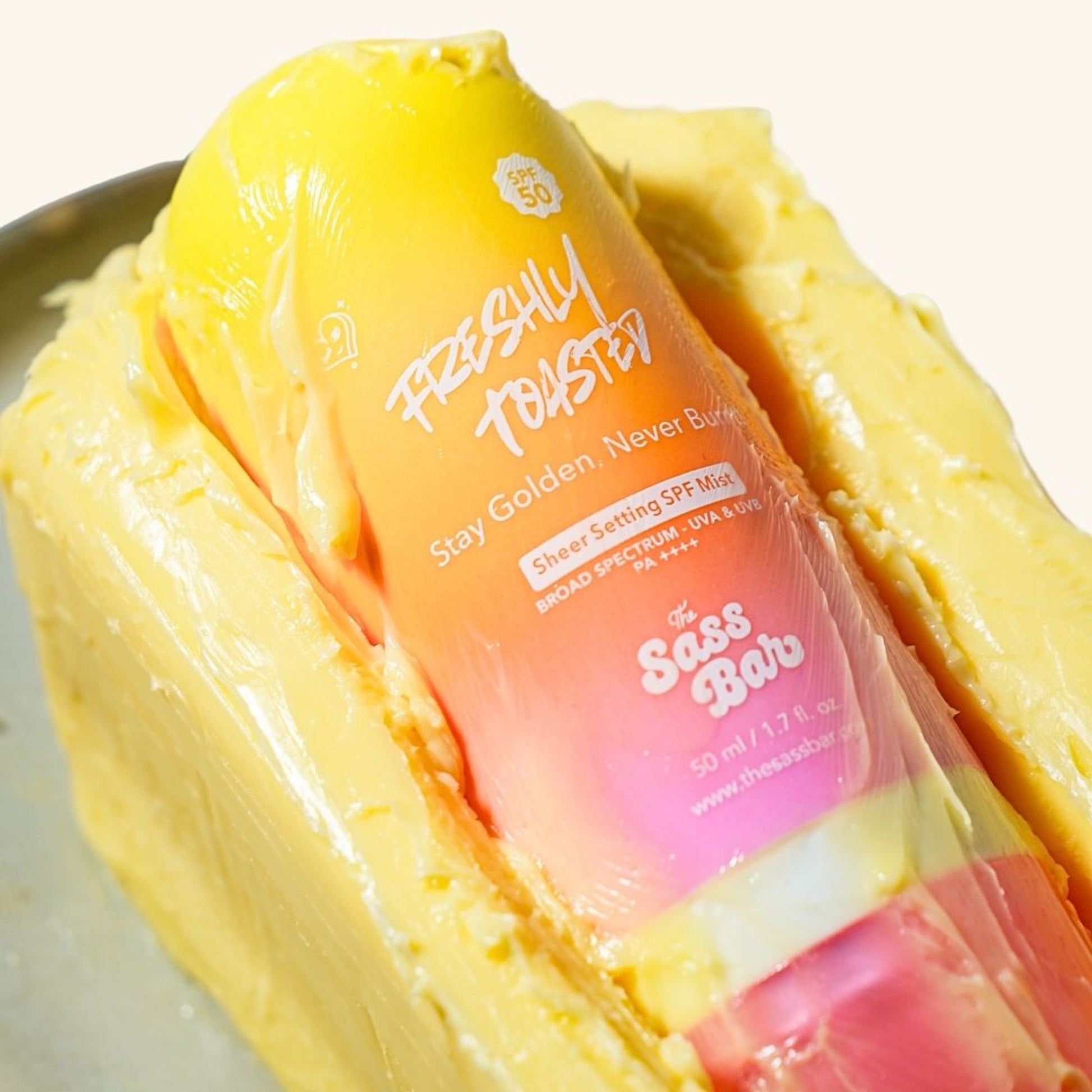 The Sass Bar Freshly Toasted Sheer Setting SPF Face & Body Mist  Grab2Buy The Sass Bar Grab2Buy