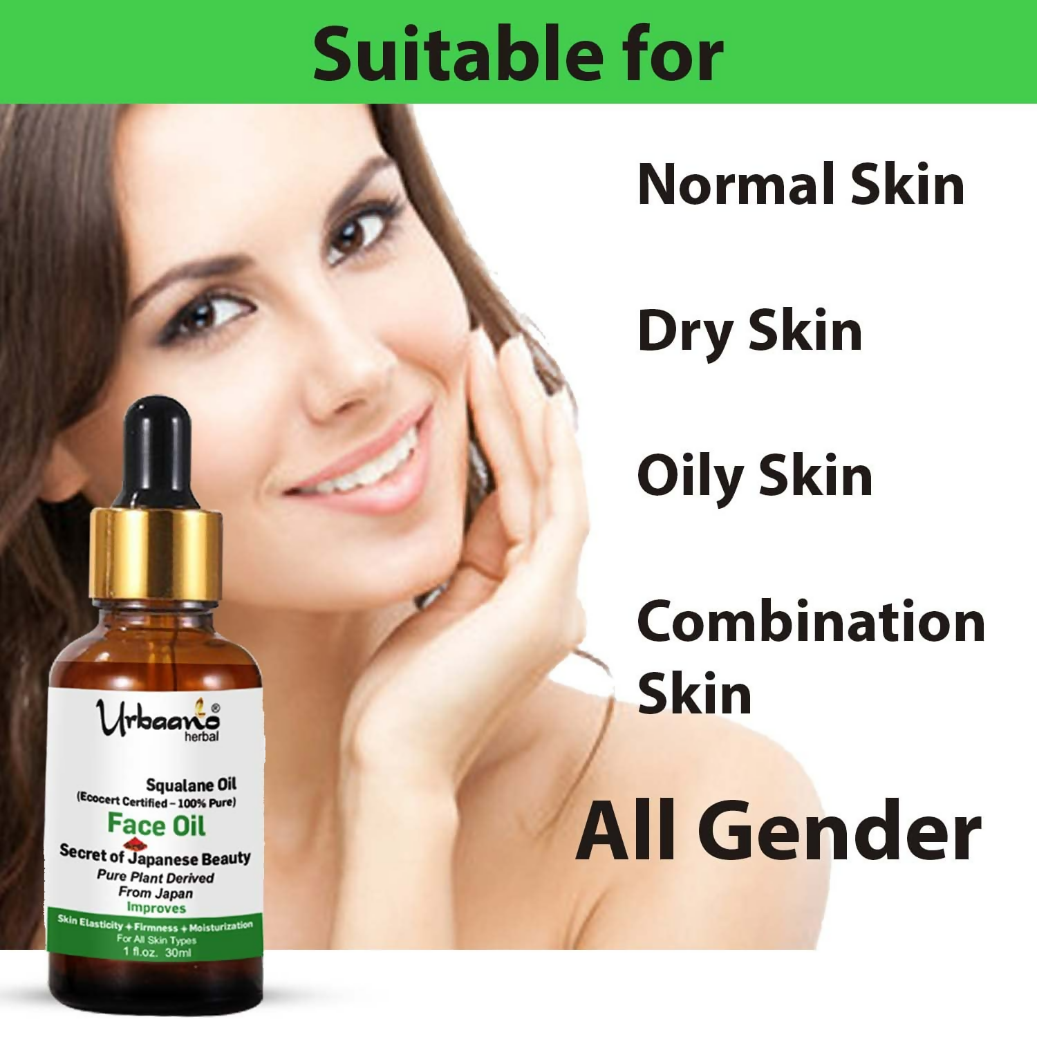 Urbaano Herbal Olive Squalane - 100% Pure Natural Plant-Derived Japanese Oil  Grab2Buy Urbaano Herbal Grab2Buy