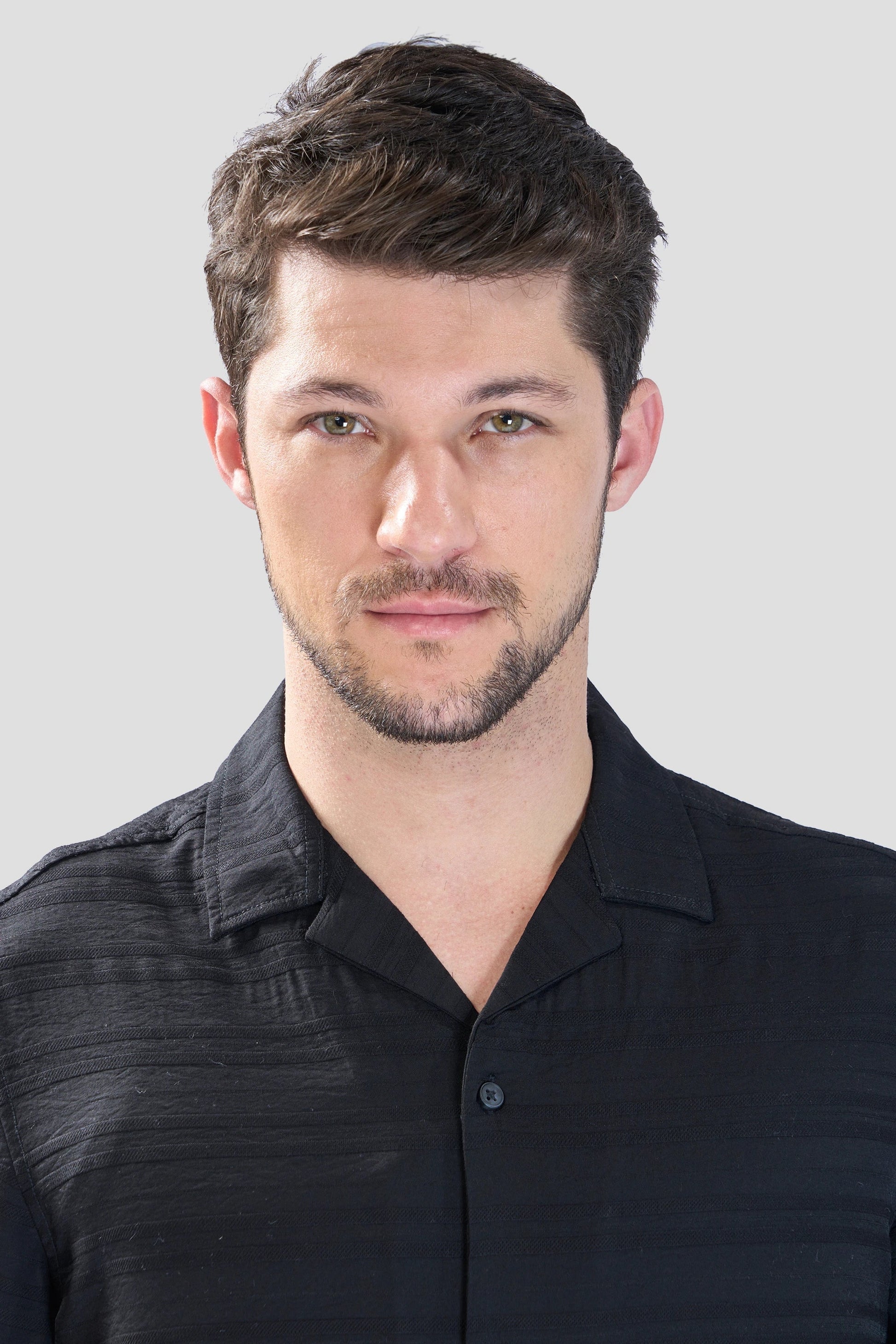 Xkind Black Horizontal Pleated Stripes Relaxed Fit Shirt  Grab2Buy Xkind Grab2Buy