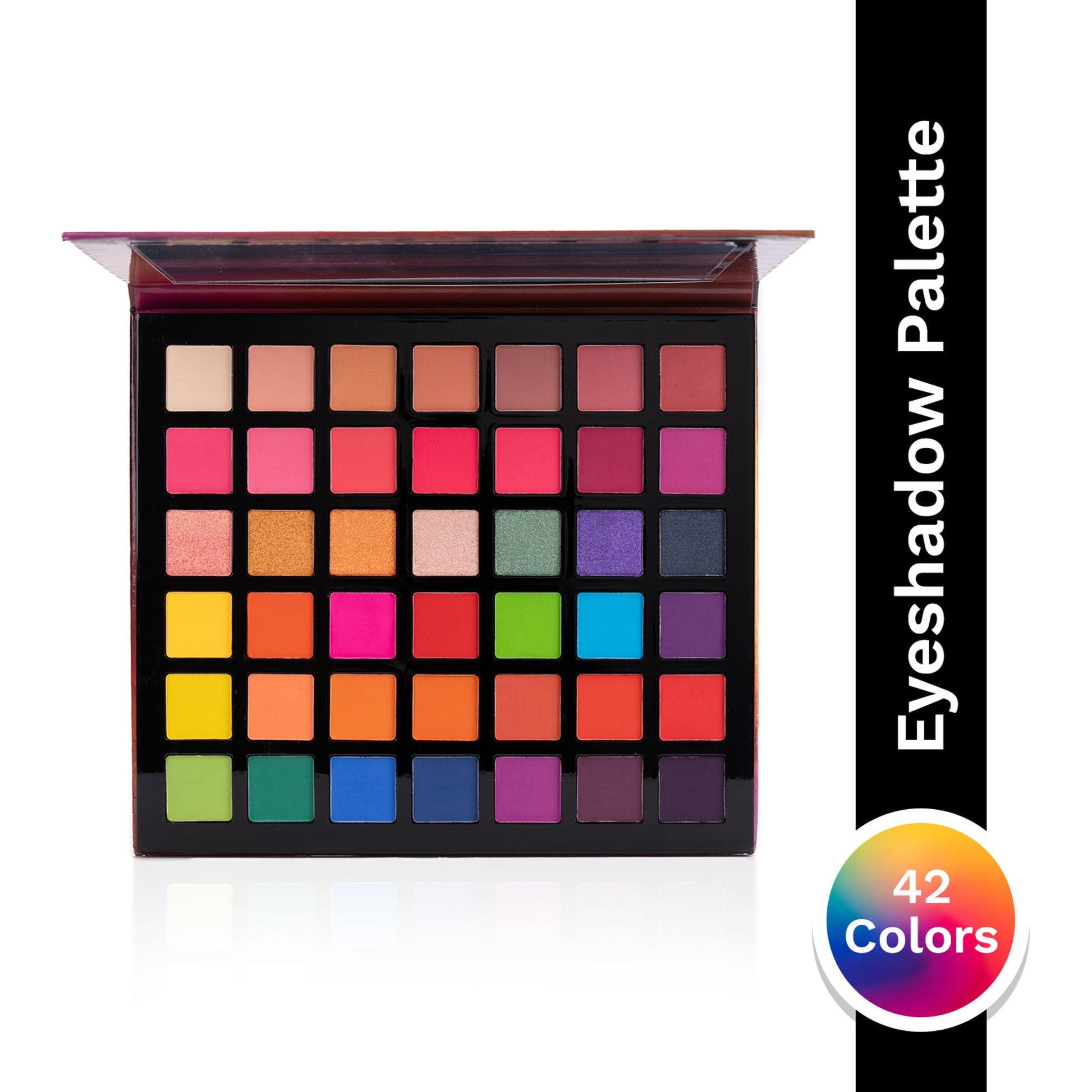 PAC Studio Prism Eyeshadow Palette X42 Sunset - Intense Pigment Payoff, Blendable Formula, Mattes & Shimmer