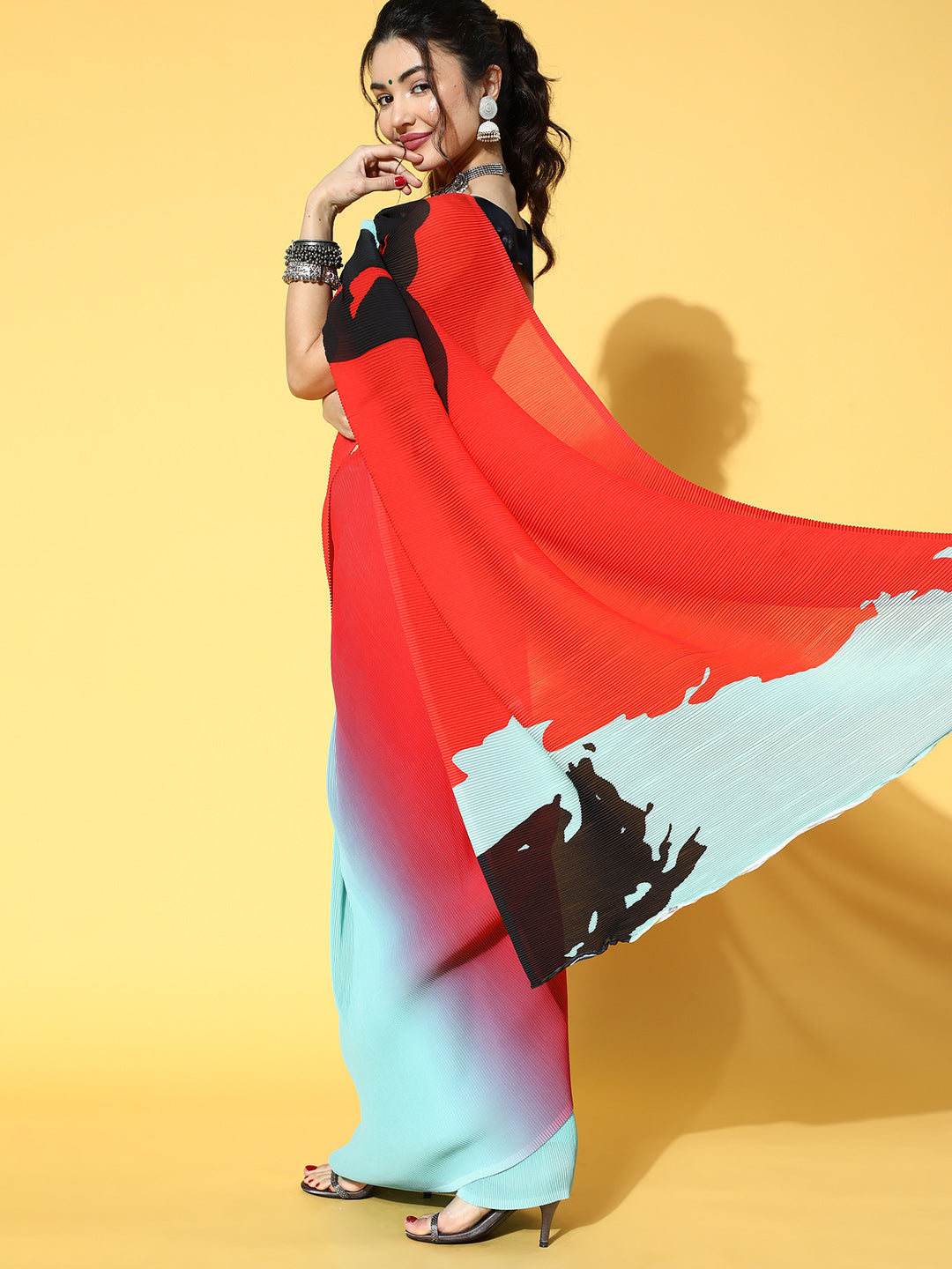 Saree Mall Blue Saree For Women