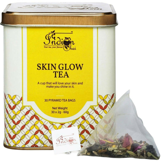 The Indian Chai – Skin Glow Tea 30 Pyramid Tea Bags 