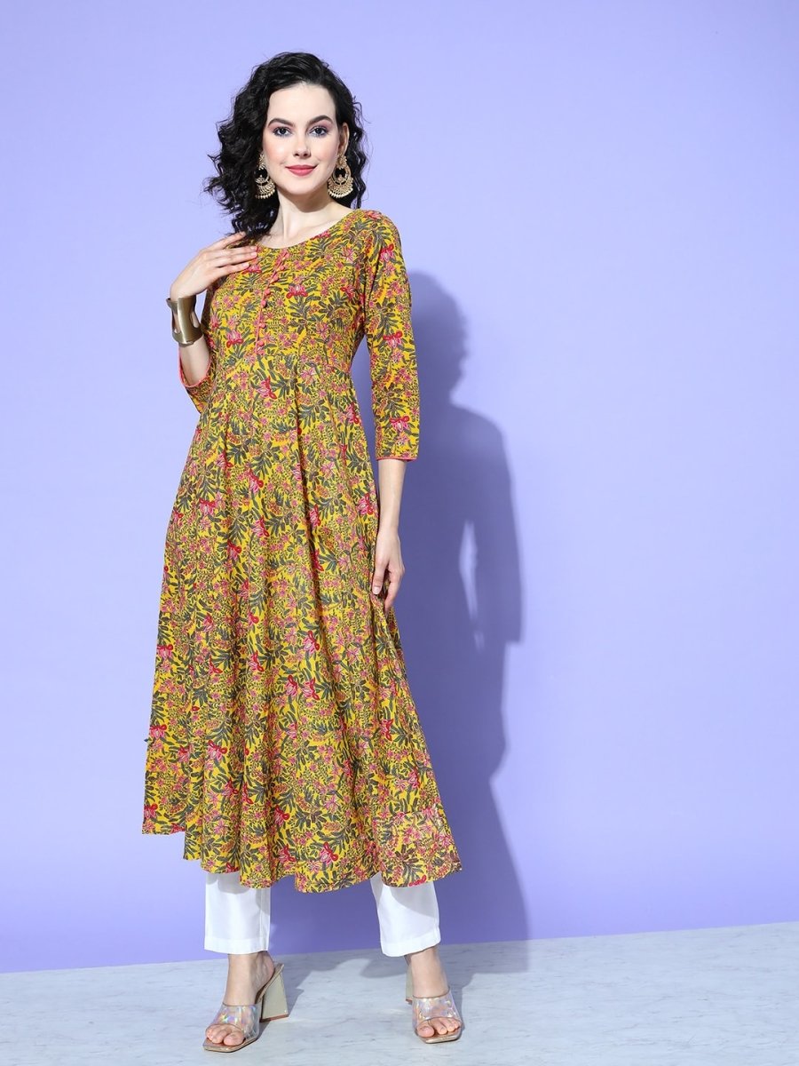 All About You Women Floral Printed Kurta