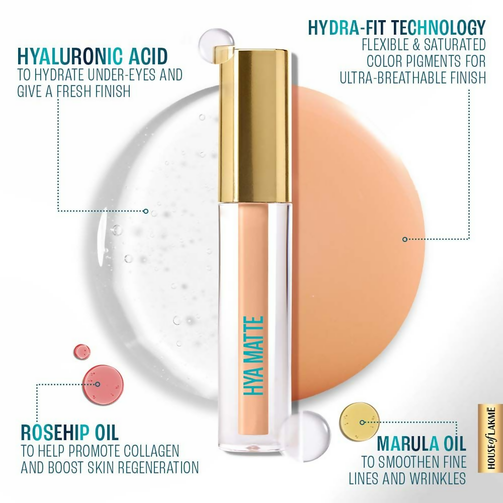Lakme 9 To 5 Hya Matte Liquid Concealer - Nude