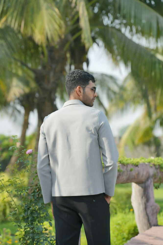 Laynox Distorted Gray Shacket by Hilo Design