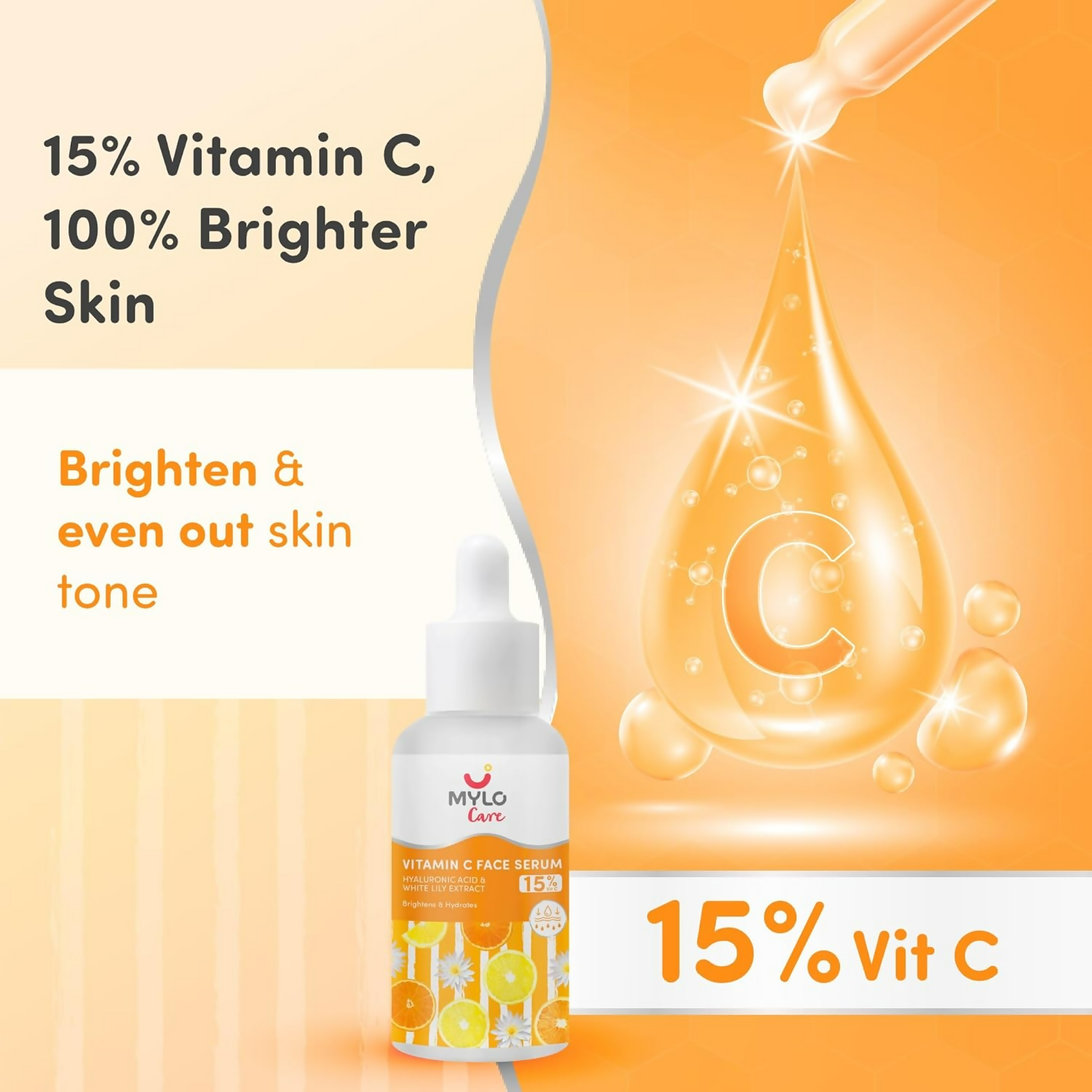 Mylo Care 15% Vitamin C Face Serum  Grab2Buy Mylo Care Grab2Buy