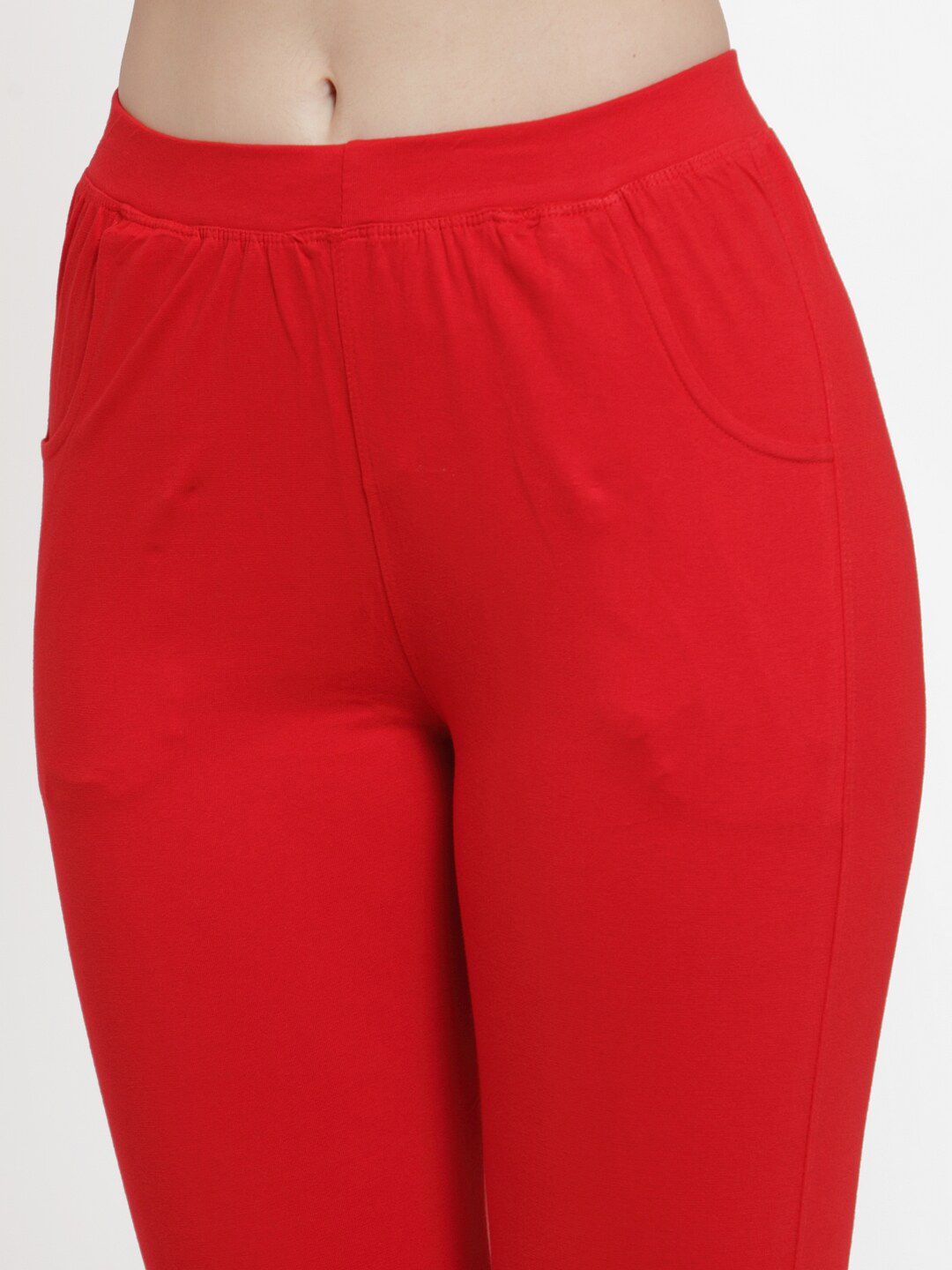 TAG 7 Women Pack Of 2 Solid Straight-Fit Ankle-Length Leggings
